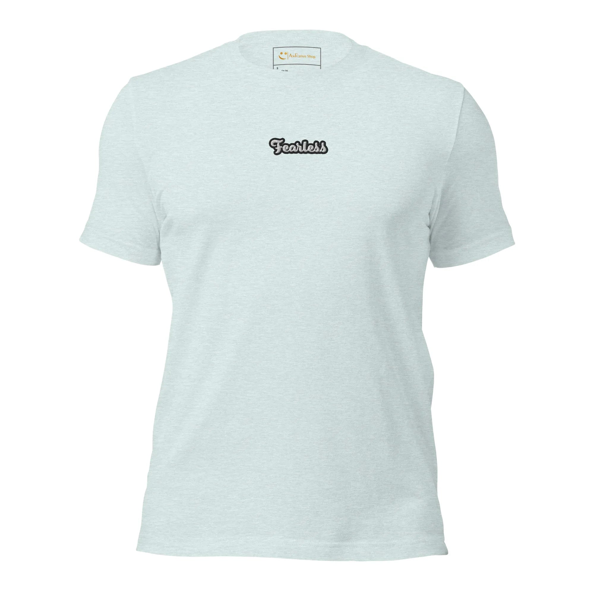 Unisex | Fearless T-Shirt t-shirt AwRans Clothing unisex-staple-t-shirt-heather-prism-ice-blue-front-674b7183178a6