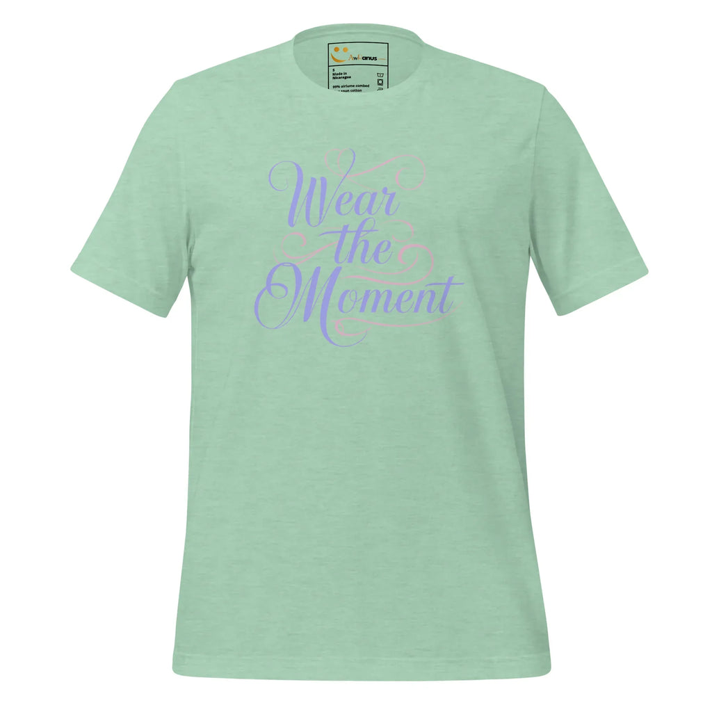Women's T-Shirt | Wear The Moment Women's t-shirt AwRans Clothing unisex-staple-t-shirt-heather-prism-mint-front-6799e6522ffeb