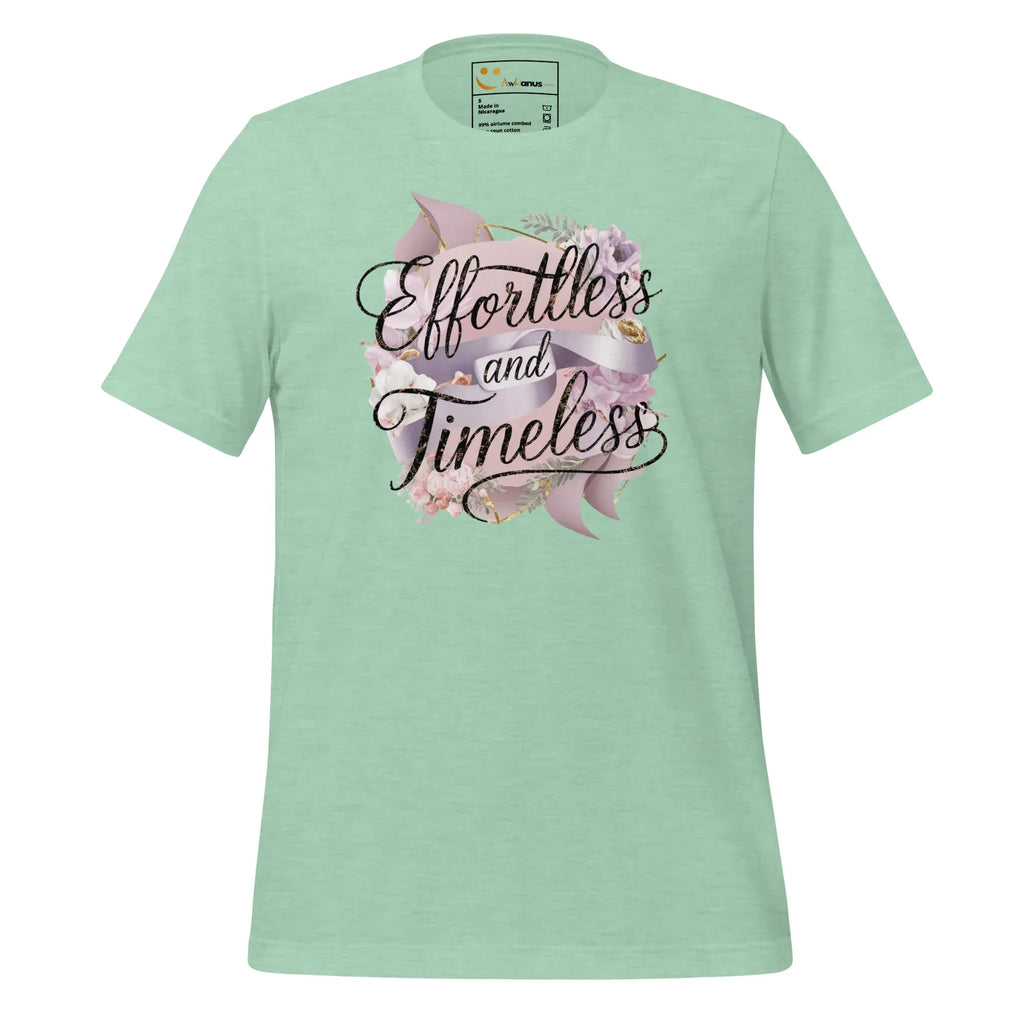 Women's T-Shirt | Effortless And Timeless Women's t-shirt AwRans Clothing unisex-staple-t-shirt-heather-prism-mint-front-679a43e3a2635