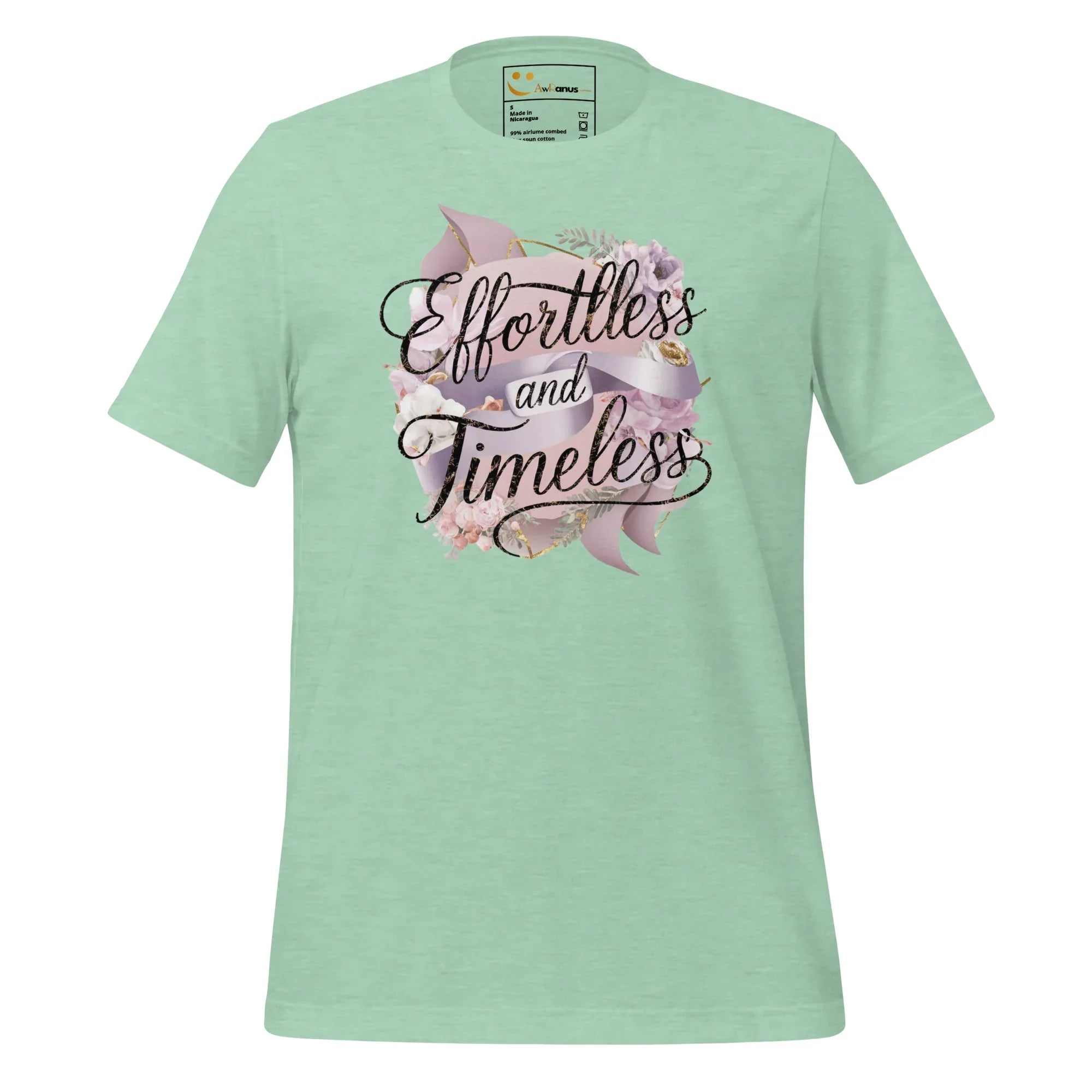 Women's T-Shirt | Effortless And Timeless Women's t-shirt AwRans Clothing unisex-staple-t-shirt-heather-prism-mint-front-679a43e3a2635