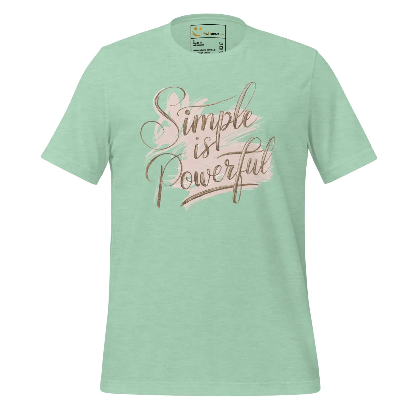 Women's T-Shirt | Simple Is Powerful - AwRans Clothing