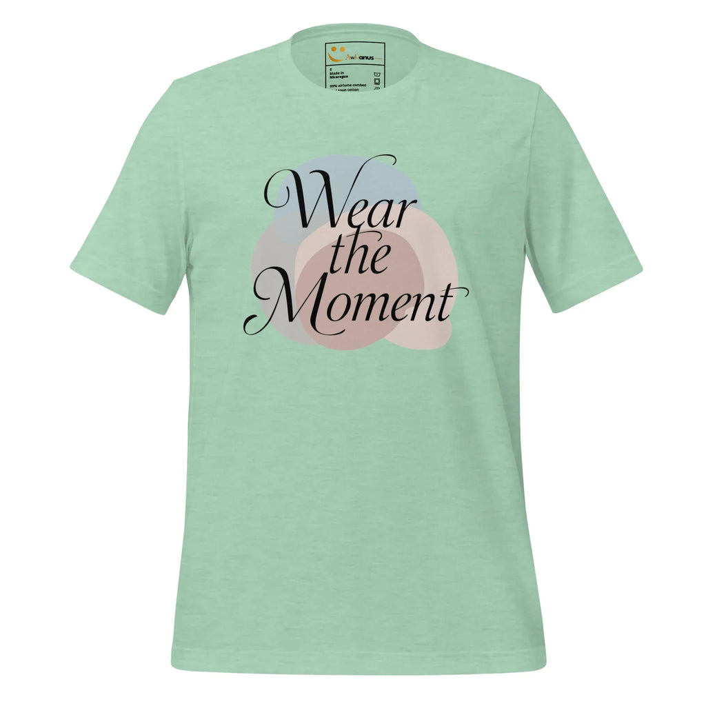 Women's T-Shirt | Wear The Moment Women's t-shirt AwRans Clothing unisex-staple-t-shirt-heather-prism-mint-front-679a4909b31e9
