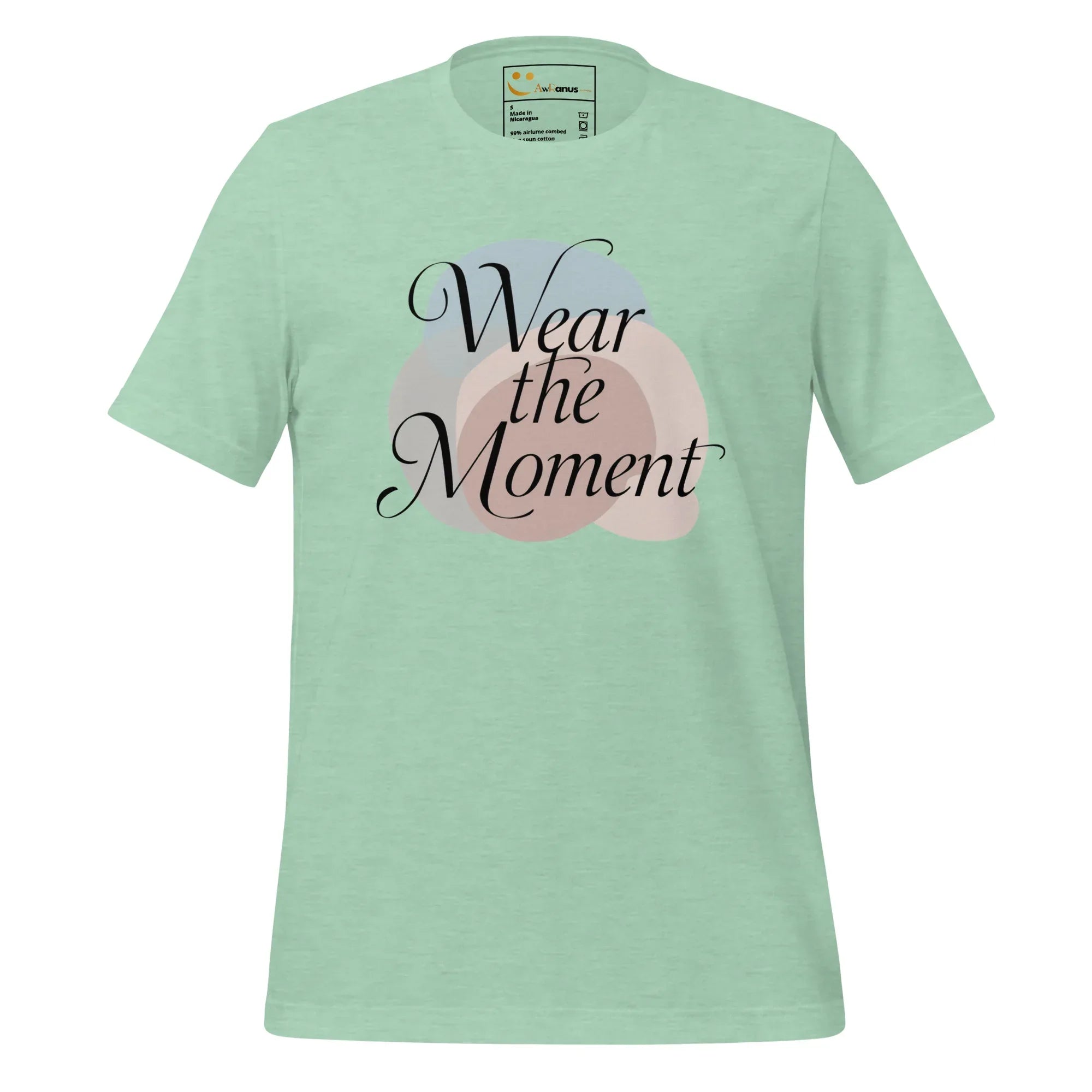 Women's T-Shirt | Wear The Moment Women's t-shirt AwRans Clothing unisex-staple-t-shirt-heather-prism-mint-front-679a4909b31e9