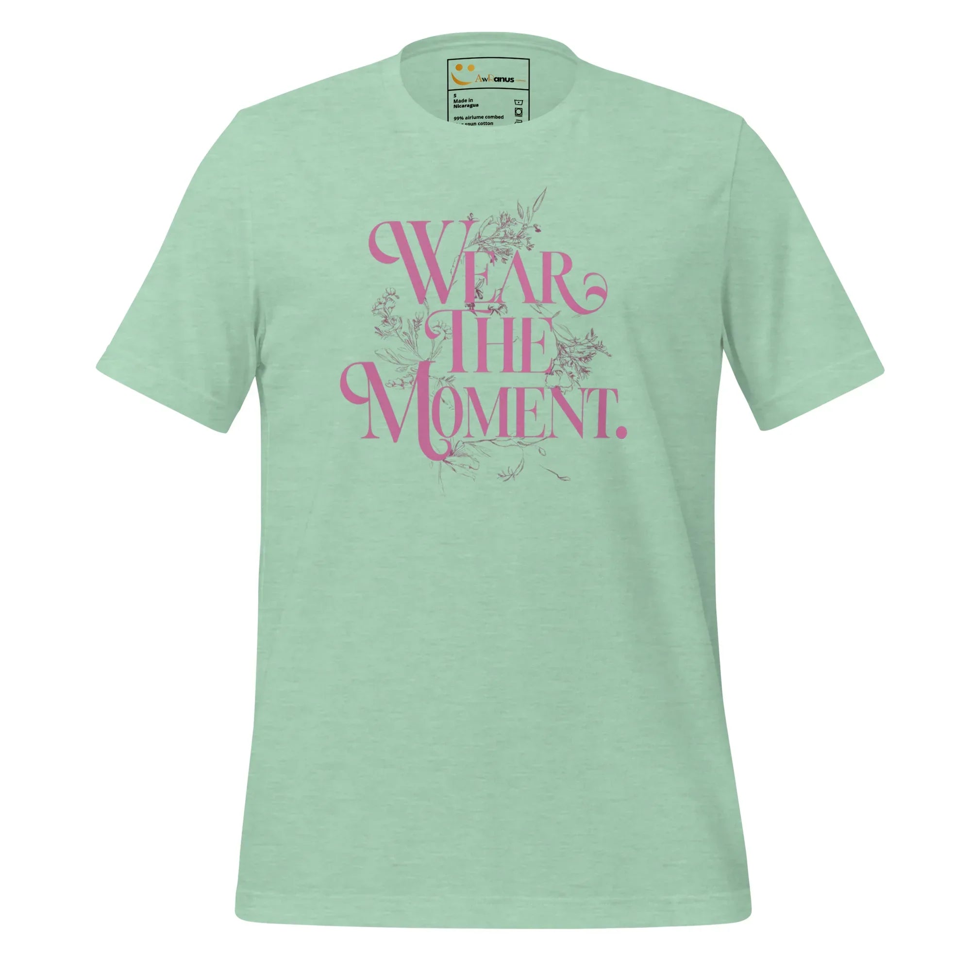 Women's T-Shirt | Wear The Moment Women's t-shirt AwRans Clothing unisex-staple-t-shirt-heather-prism-mint-front-679bddbd8695f