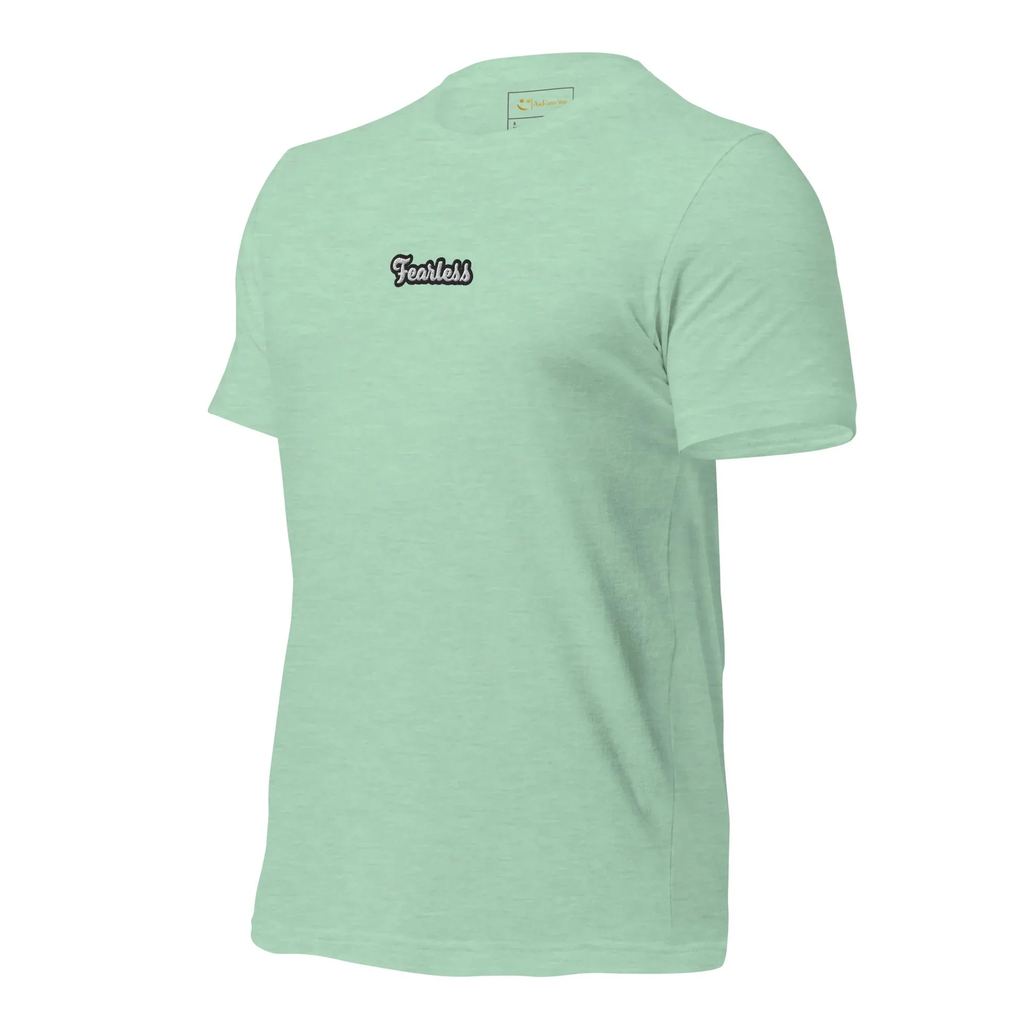 Unisex | Fearless T-Shirt t-shirt AwRans Clothing unisex-staple-t-shirt-heather-prism-mint-left-front-674b718175b4a