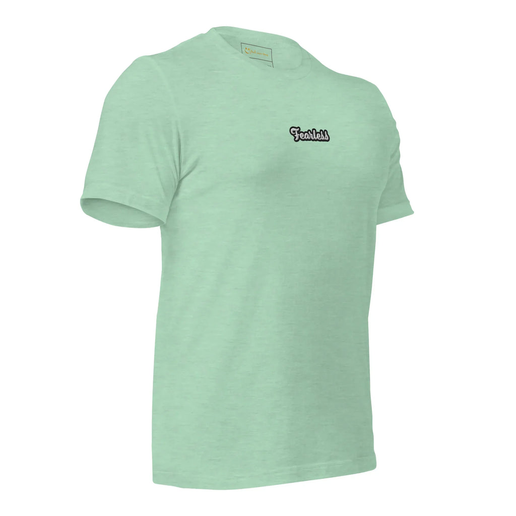 Unisex | Fearless T-Shirt t-shirt AwRans Clothing unisex-staple-t-shirt-heather-prism-mint-right-front-674b718186e9d