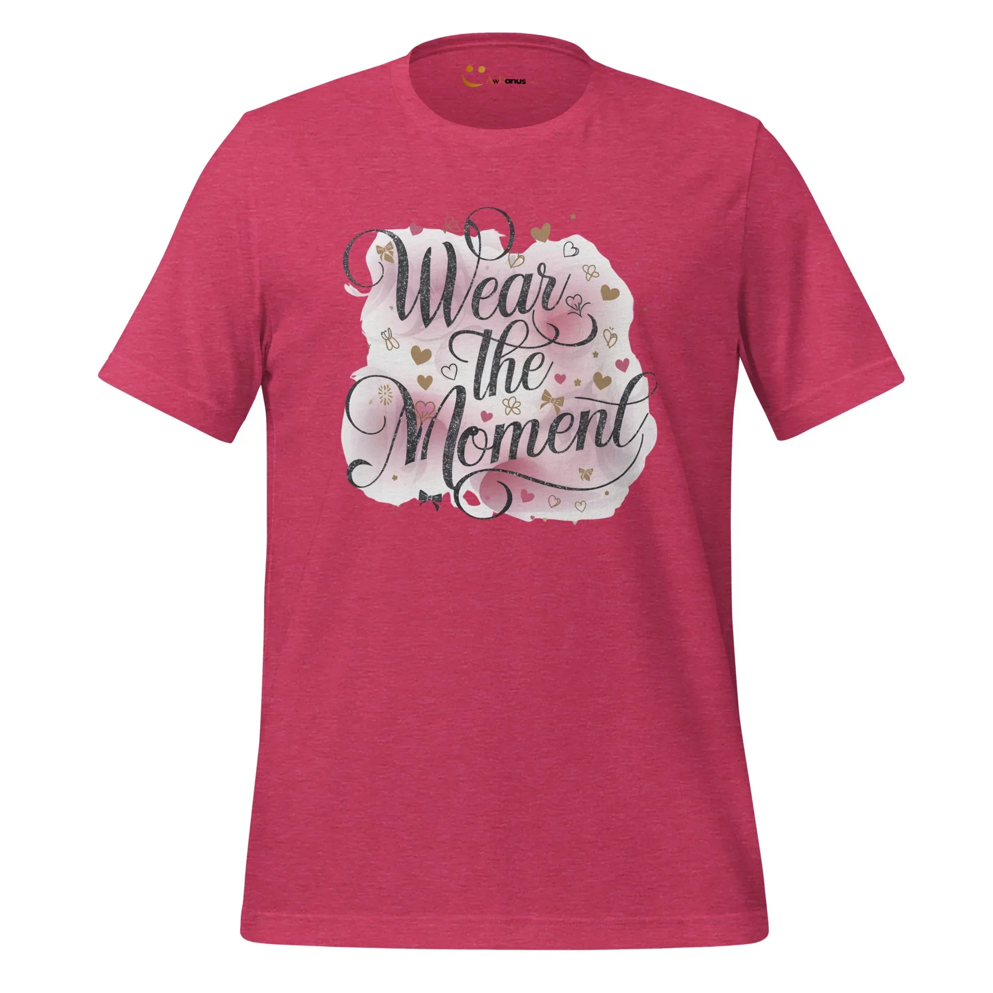 Women's T-Shirt | Wear The Moment Women's t-shirt AwRans Clothing unisex-staple-t-shirt-heather-raspberry-front-679a47833d9ff
