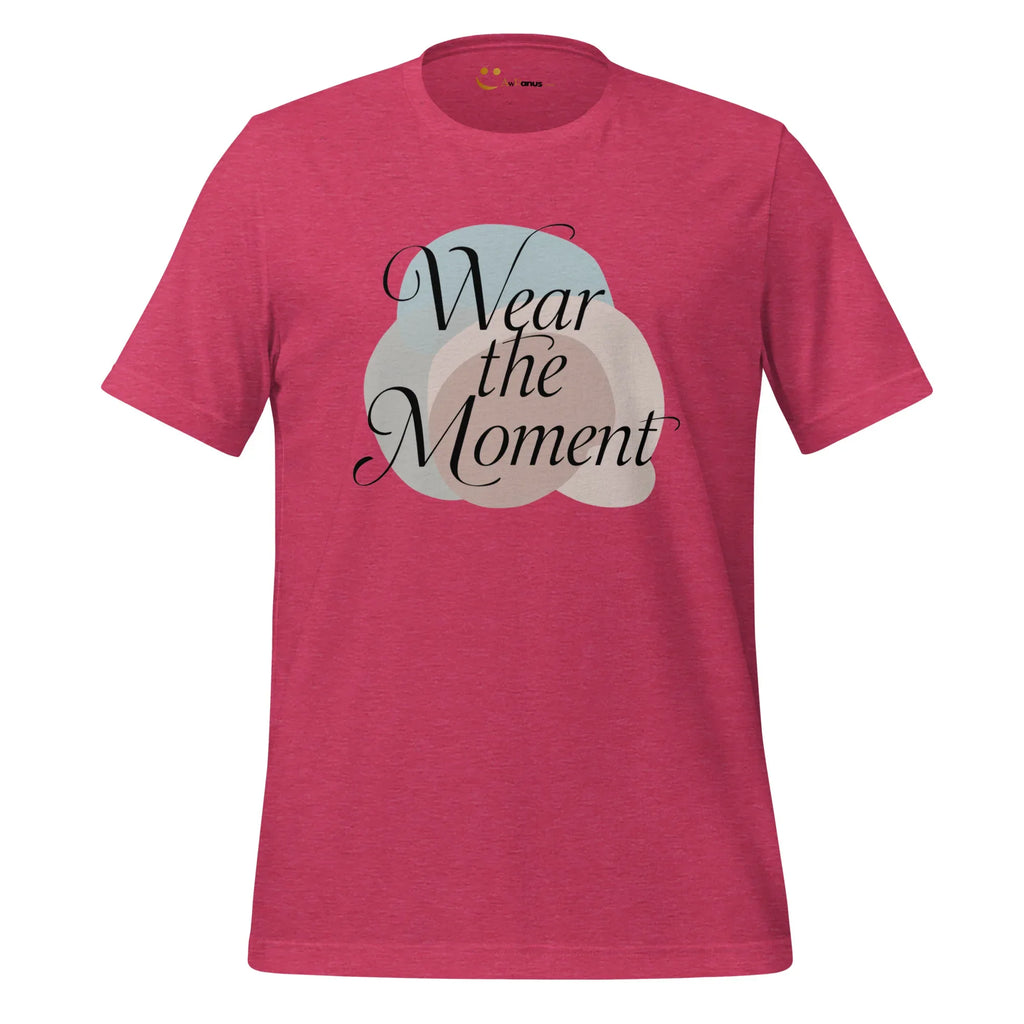 Women's T-Shirt | Wear The Moment Women's t-shirt AwRans Clothing unisex-staple-t-shirt-heather-raspberry-front-679a490988c84