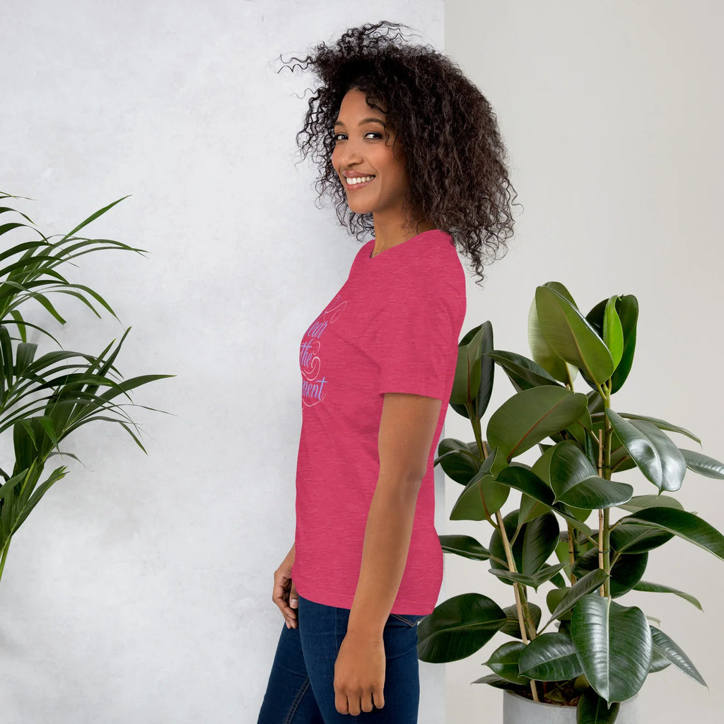 Women's T-Shirt | Wear The Moment Women's t-shirt AwRans Clothing unisex-staple-t-shirt-heather-raspberry-left-6799e652d07e6