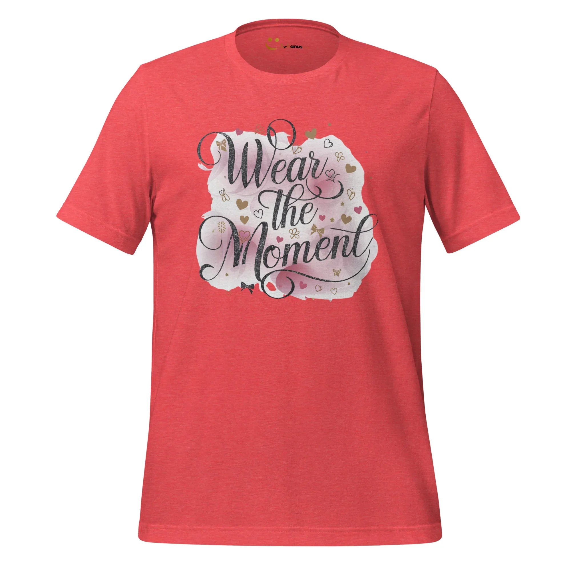 Women's T-Shirt | Wear The Moment Women's t-shirt AwRans Clothing unisex-staple-t-shirt-heather-red-front-679a47834509b