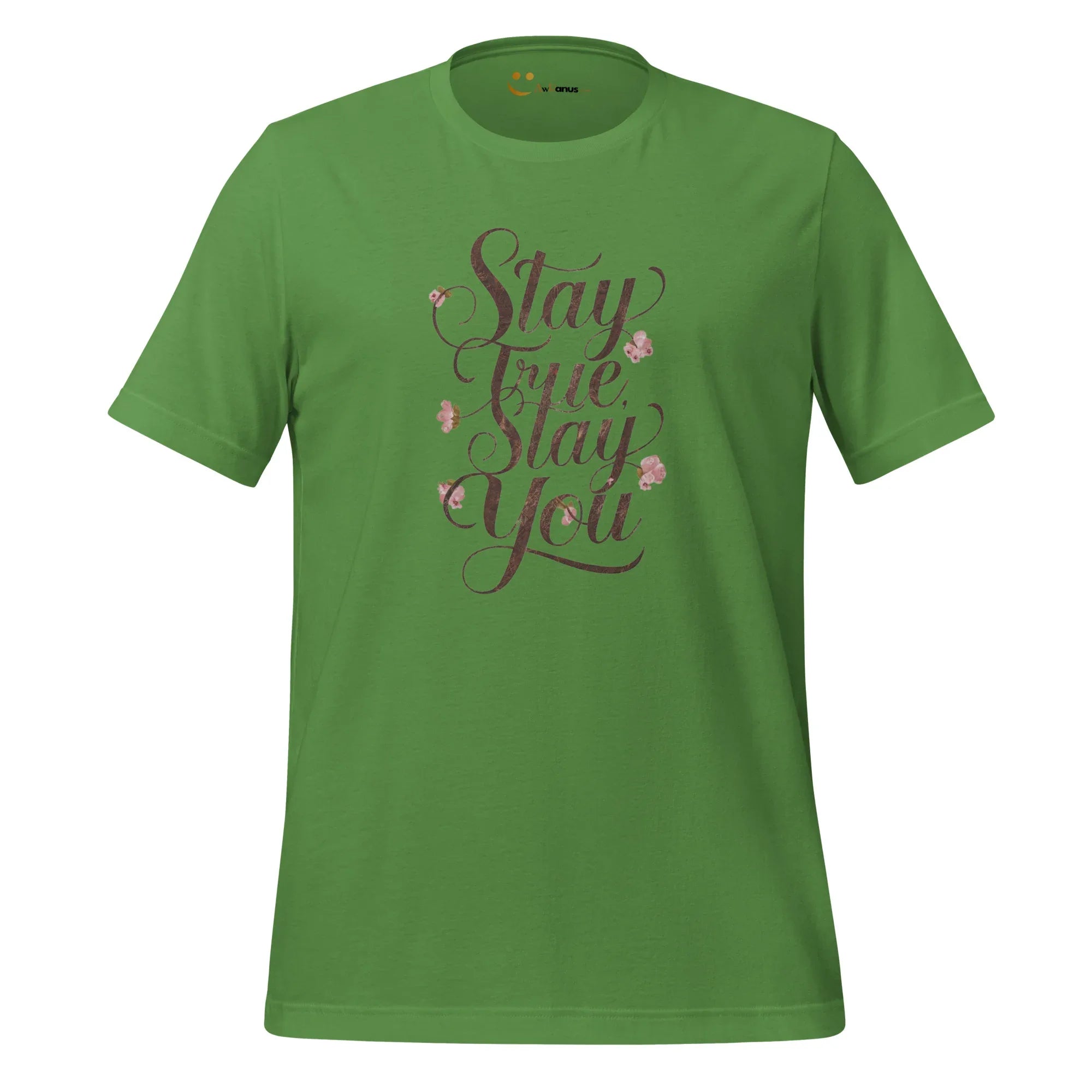 Women's T-Shirt | Stay True,Stay You. Women's t-shirt AwRans Clothing unisex-staple-t-shirt-leaf-front-679a9bf16a88e