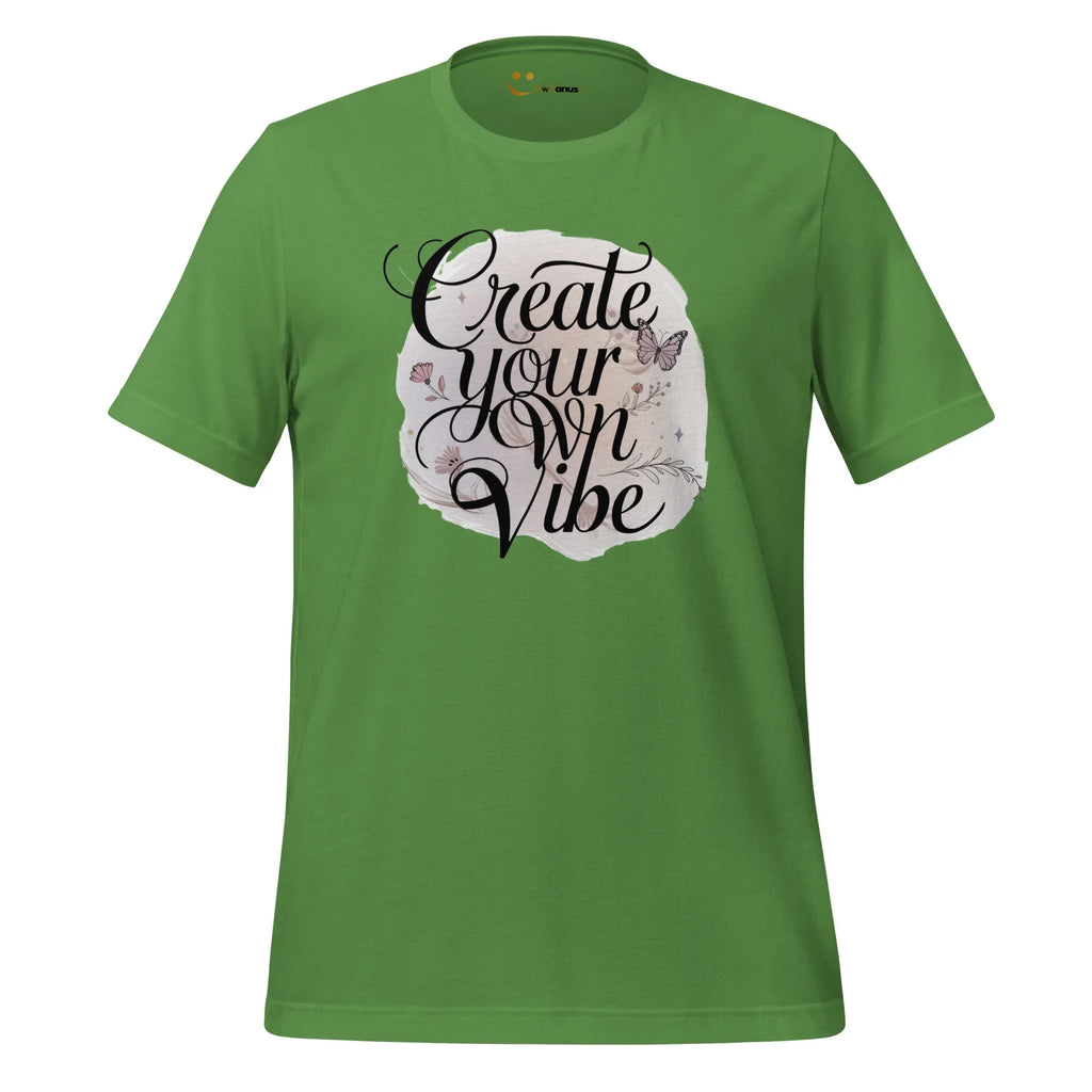 Women's T-Shirt | Create Your Own Vibe Women's t-shirt AwRans Clothing unisex-staple-t-shirt-leaf-front-679bc03ad9817