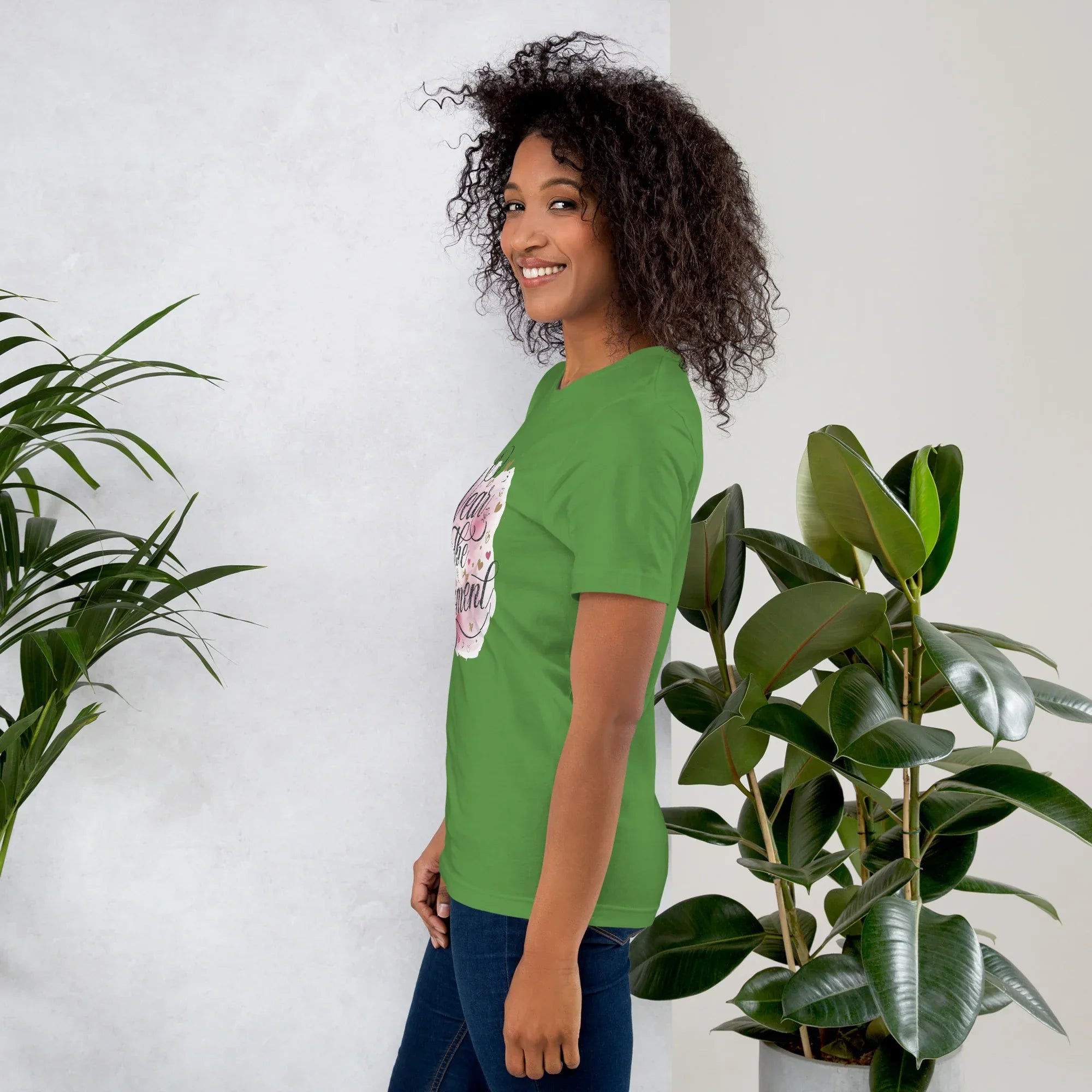 Women's T-Shirt | Wear The Moment Women's t-shirt AwRans Clothing unisex-staple-t-shirt-leaf-left-679a478450e6d