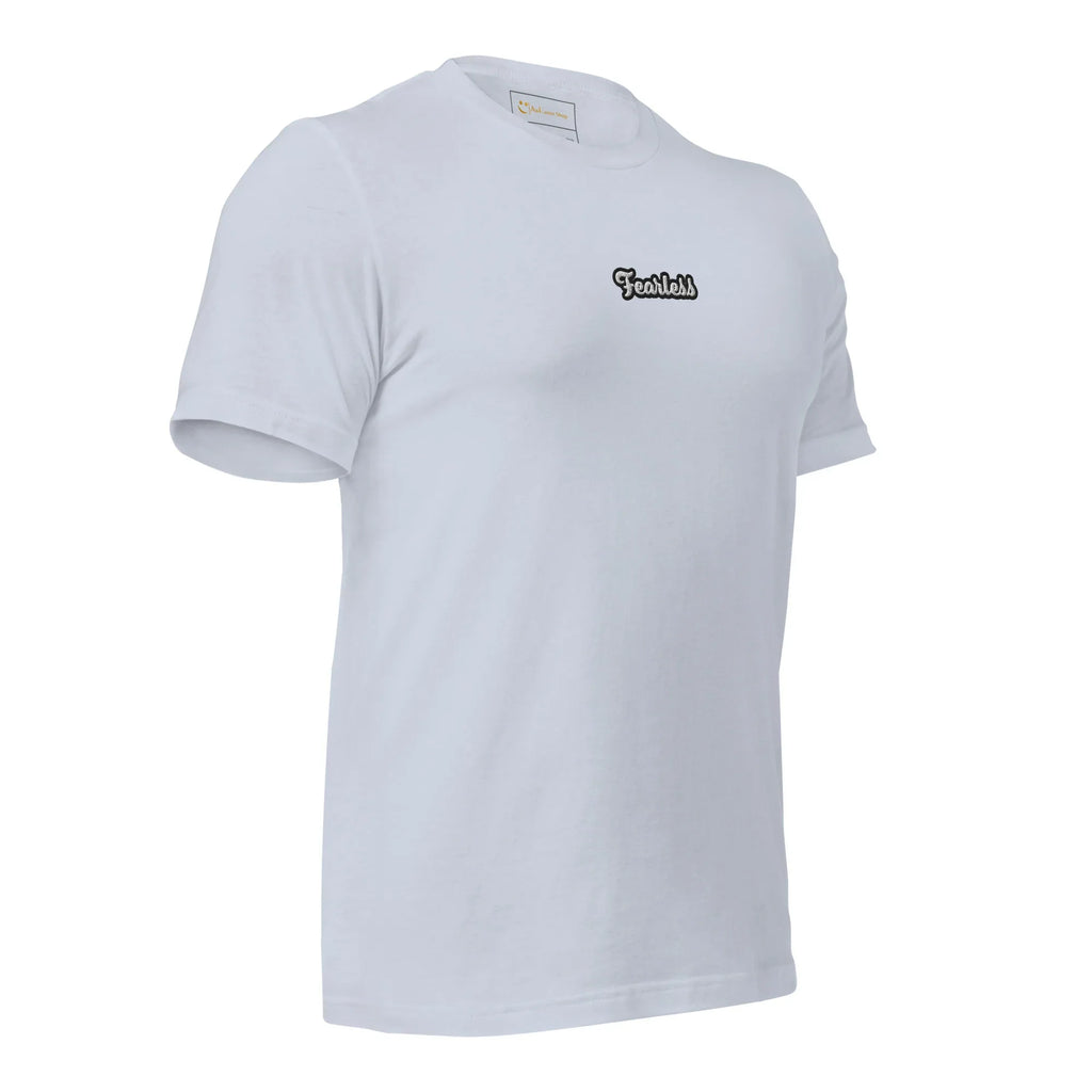 Unisex | Fearless T-Shirt t-shirt AwRans Clothing unisex-staple-t-shirt-light-blue-right-front-674b718280e66