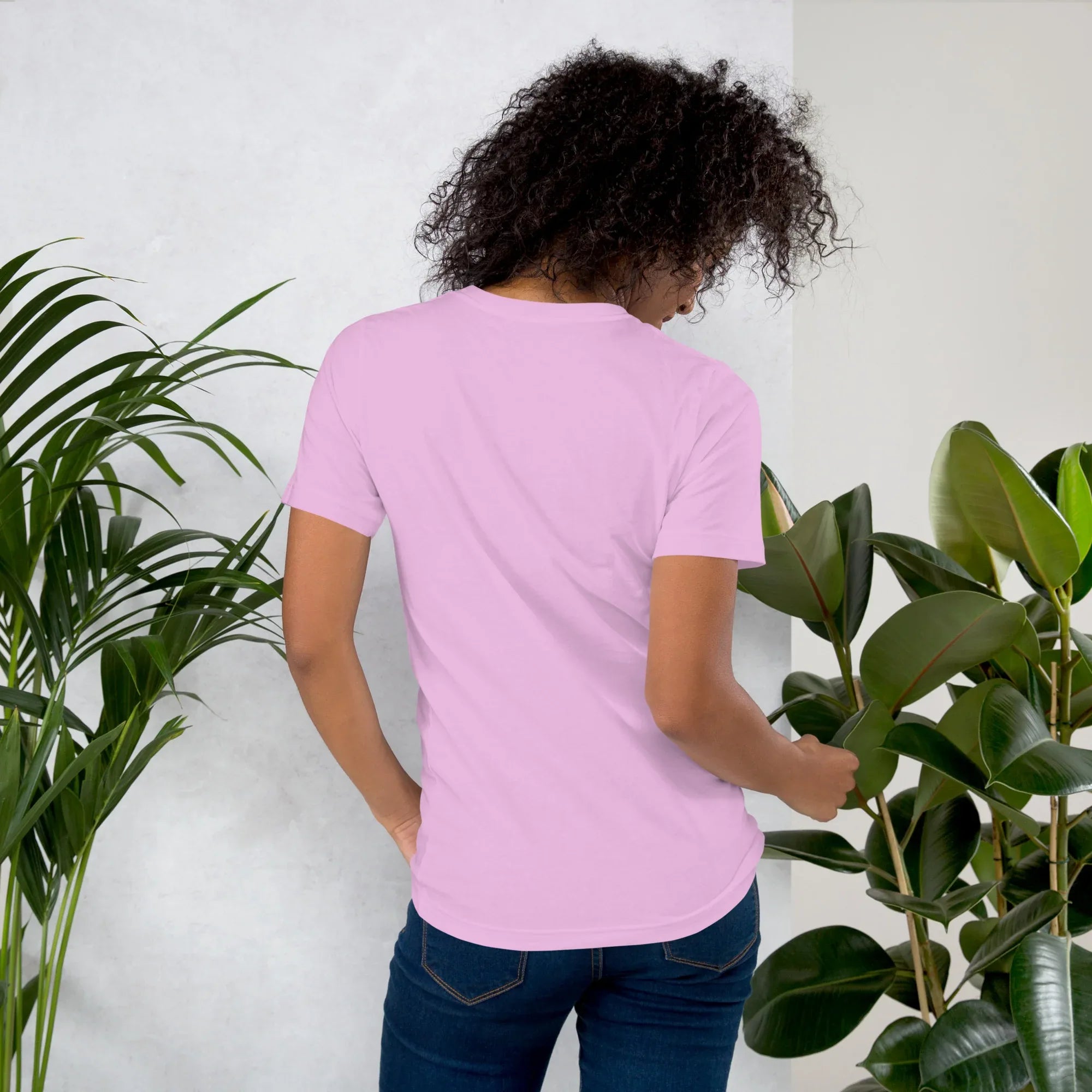 Women's T-Shirt | Stay True,Stay You. Women's t-shirt AwRans Clothing unisex-staple-t-shirt-lilac-back-679a9992a975c