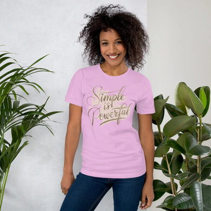 Women's T-Shirt | Simple Is Powerful - AwRans Clothing