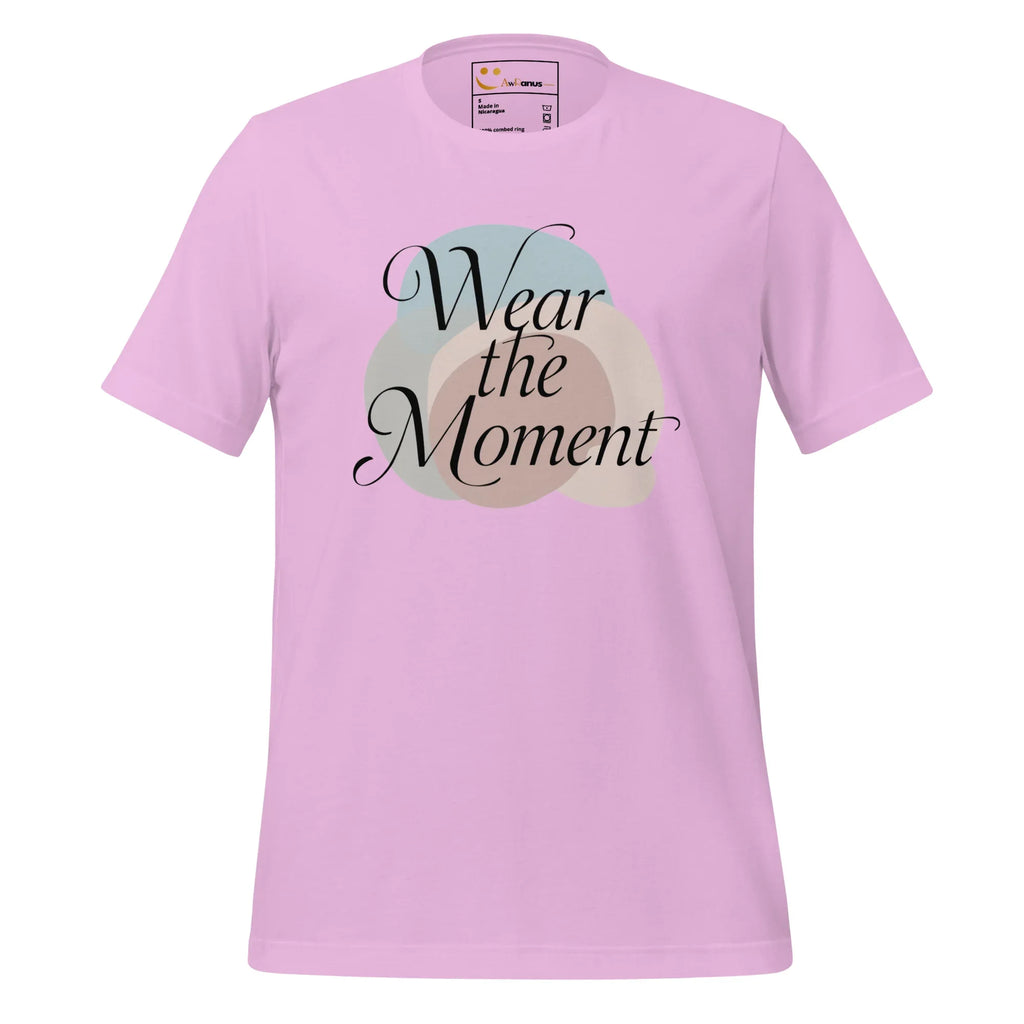 Women's T-Shirt | Wear The Moment Women's t-shirt AwRans Clothing unisex-staple-t-shirt-lilac-front-679a4909a6f2c
