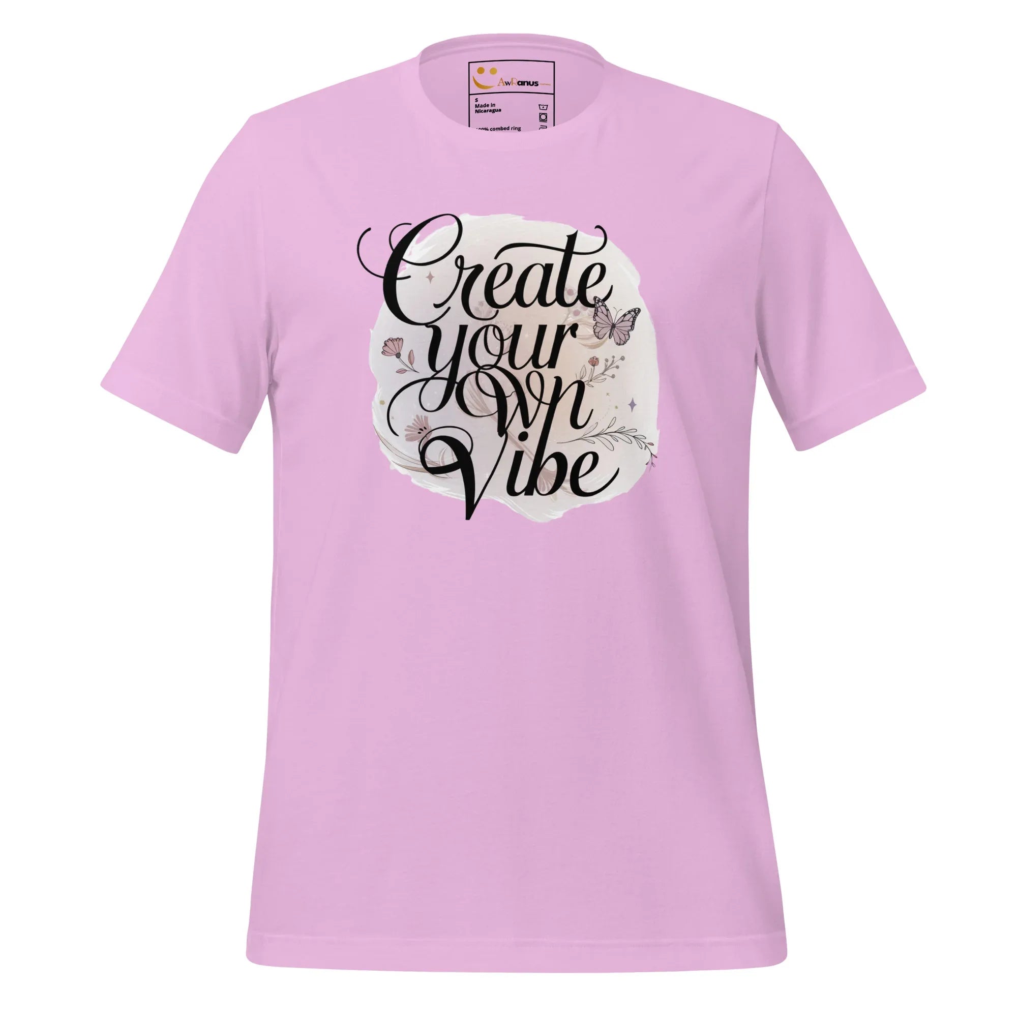 Women's T-Shirt | Create Your Own Vibe Women's t-shirt AwRans Clothing unisex-staple-t-shirt-lilac-front-679bc03aebc45