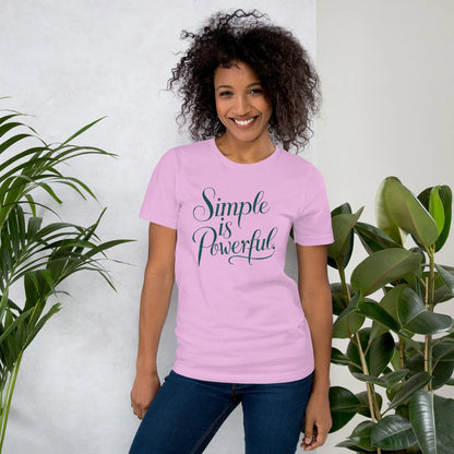 Women's T-Shirt | Simple Is Powerful - AwRans Clothing