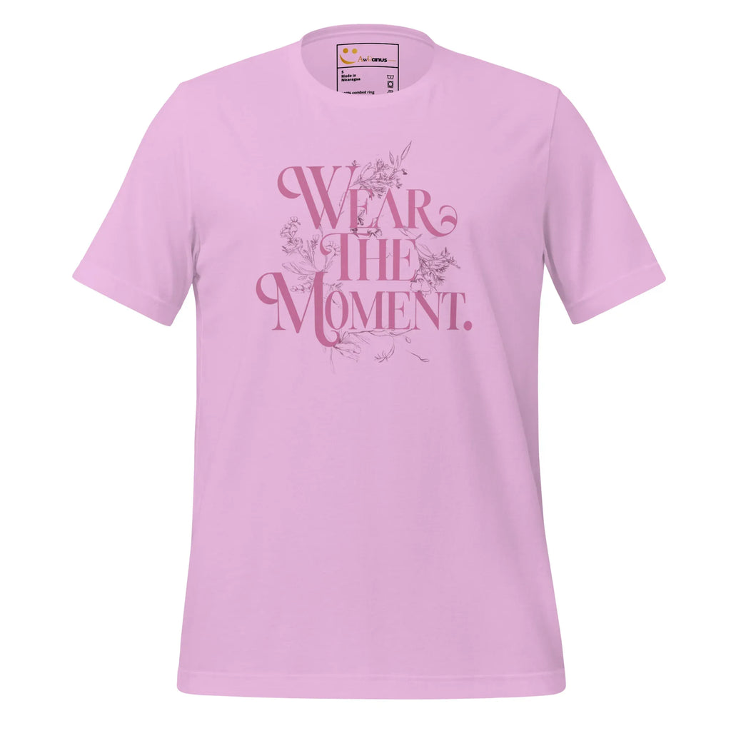 Women's T-Shirt | Wear The Moment Women's t-shirt AwRans Clothing unisex-staple-t-shirt-lilac-front-679bddbd75b14
