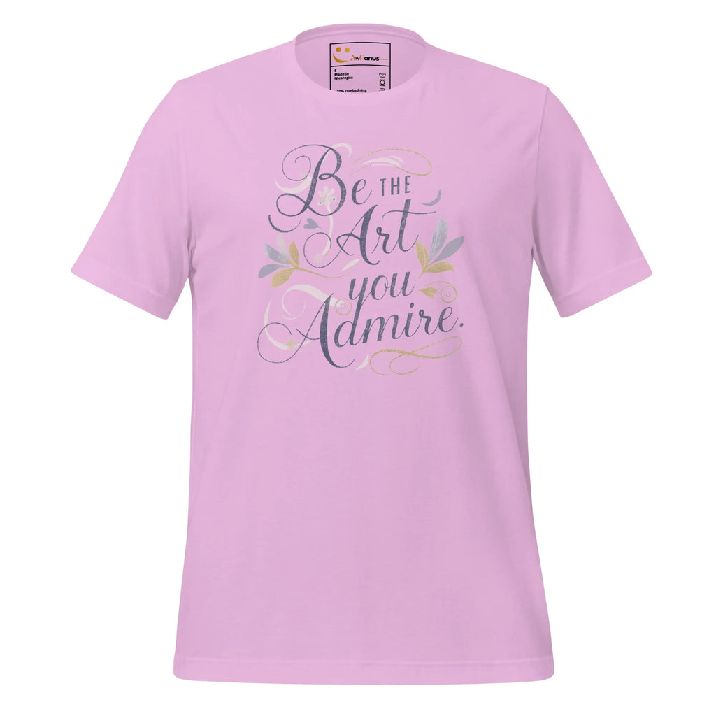 Women's T-Shirt | Be The Art You Admire Women's t-shirt AwRans Clothing unisex-staple-t-shirt-lilac-front-679be277d8328