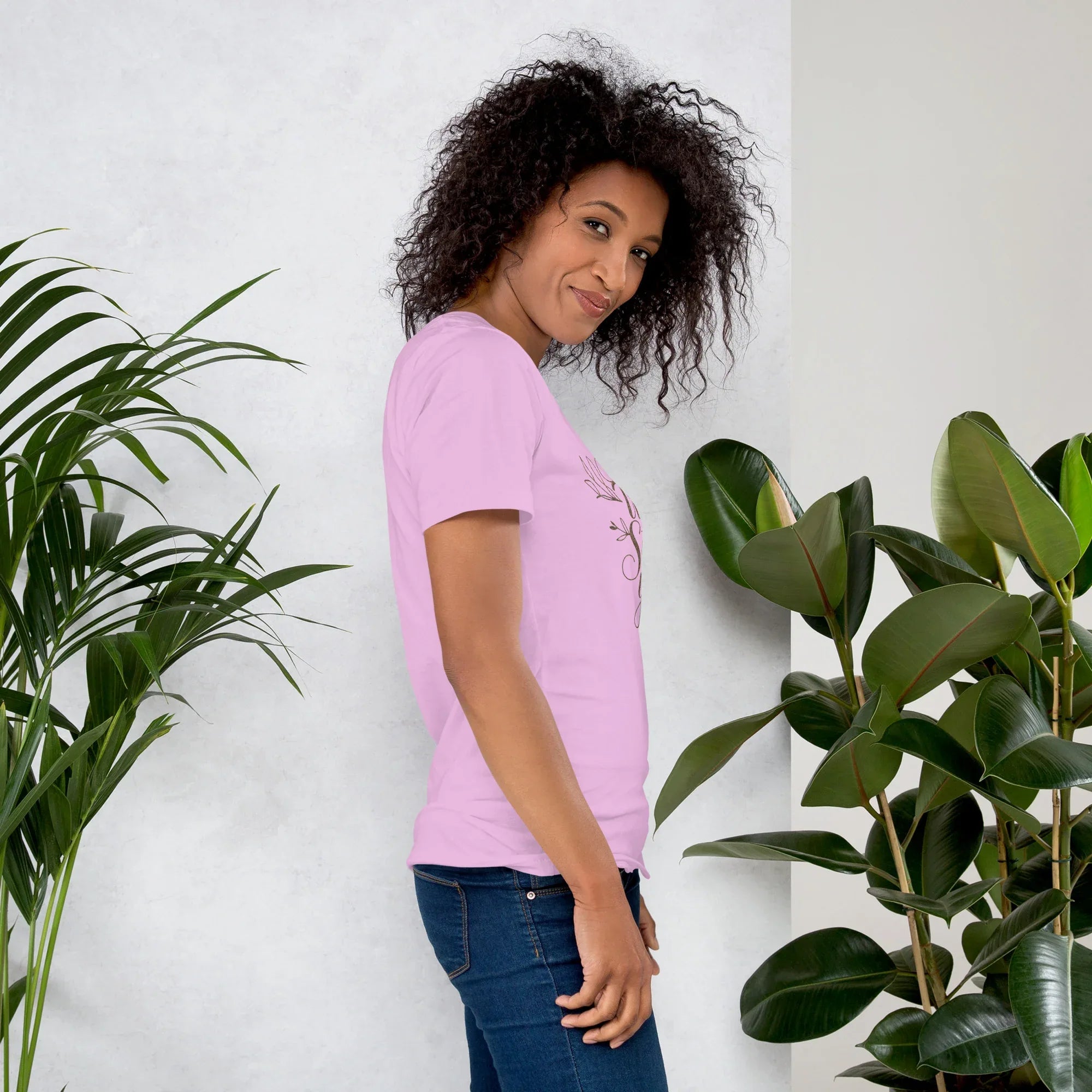 Women's T-Shirt | Stay True,Stay You. Women's t-shirt AwRans Clothing unisex-staple-t-shirt-lilac-right-679bbce1f4082