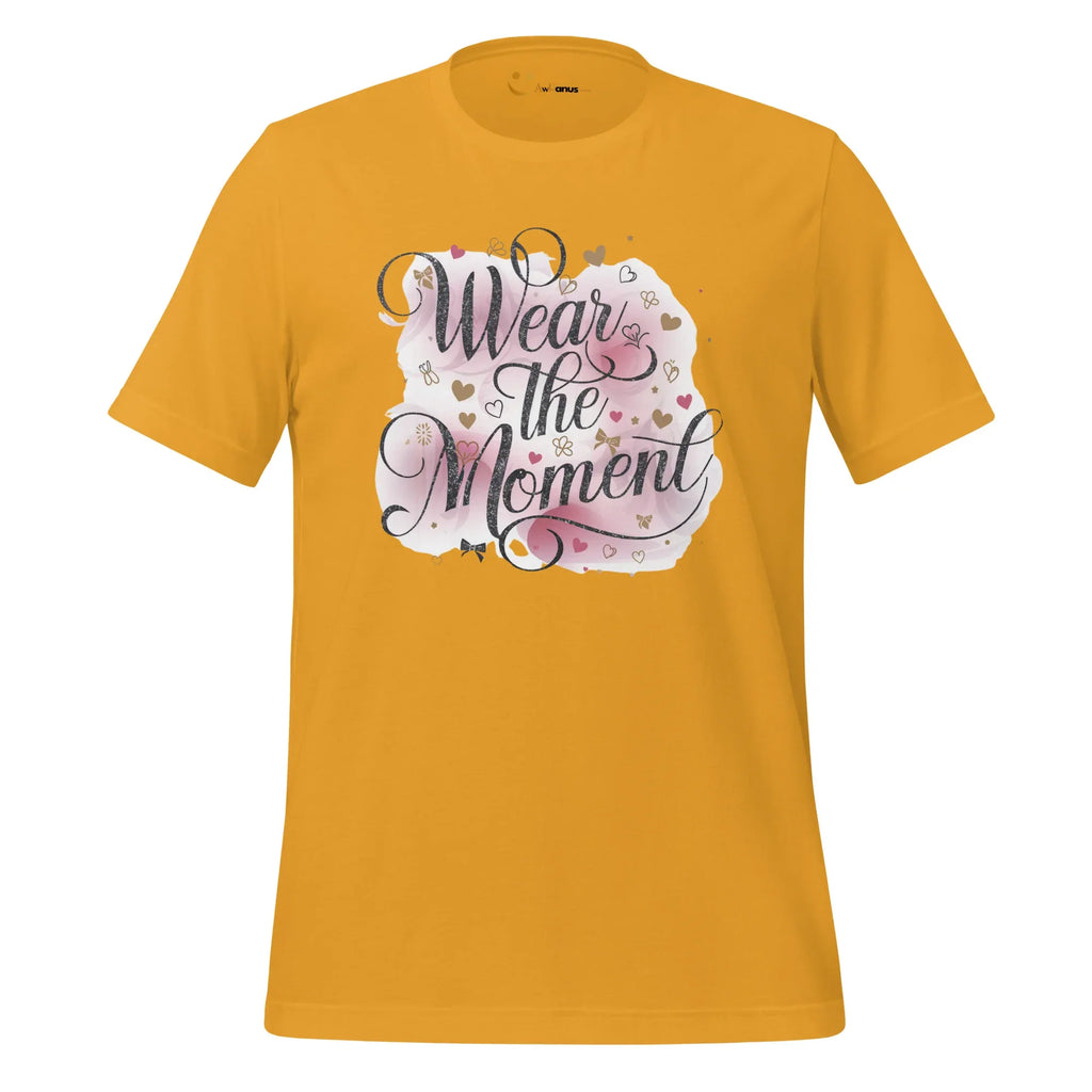 Women's T-Shirt | Wear The Moment Women's t-shirt AwRans Clothing unisex-staple-t-shirt-mustard-front-679a4783581f5
