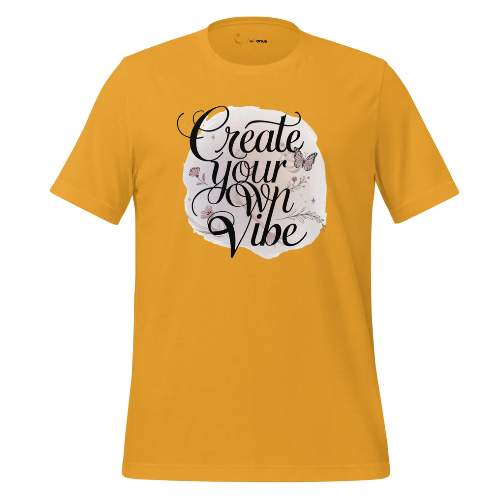 Women's T-Shirt | Create Your Own Vibe Women's t-shirt AwRans Clothing unisex-staple-t-shirt-mustard-front-679bc03ae2557