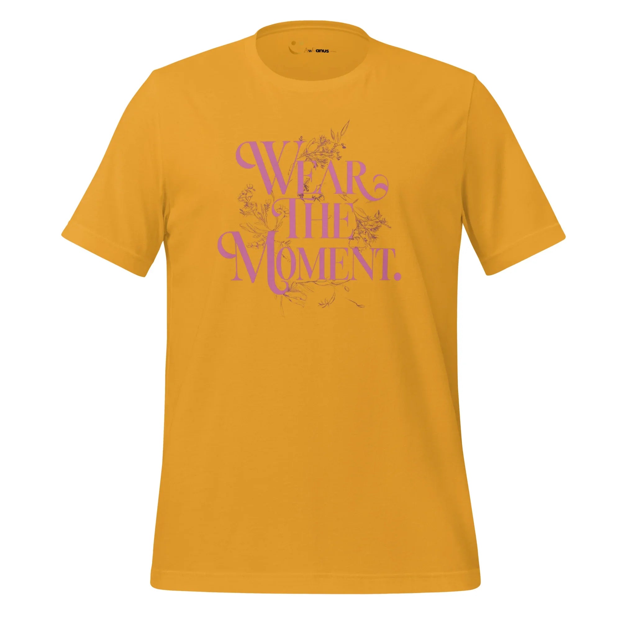 Women's T-Shirt | Wear The Moment Women's t-shirt AwRans Clothing unisex-staple-t-shirt-mustard-front-679bddbd6a9b2