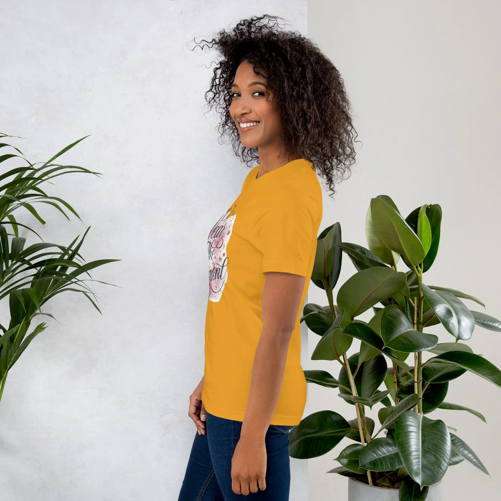 Women's T-Shirt | Wear The Moment Women's t-shirt AwRans Clothing unisex-staple-t-shirt-mustard-left-679a4784781c8