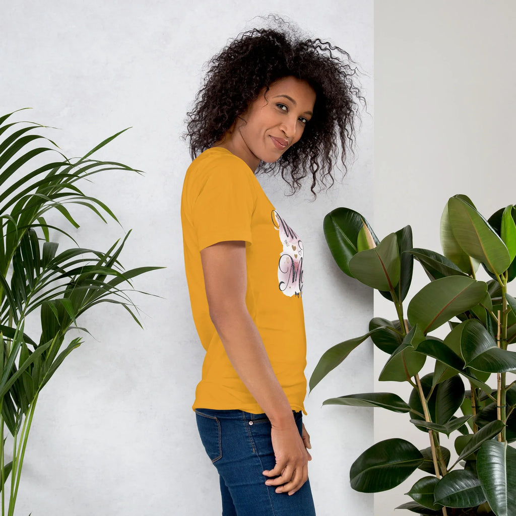 Women's T-Shirt | Wear The Moment Women's t-shirt AwRans Clothing unisex-staple-t-shirt-mustard-right-679a4784849d5