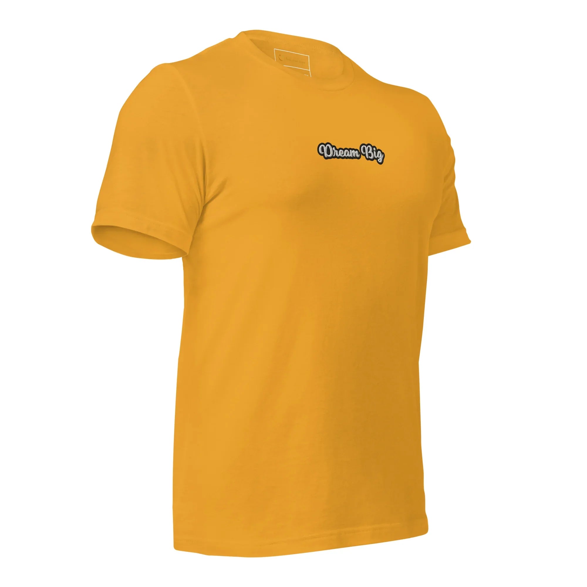 Unisex | Dream Big T-Shirt t-shirt AwRans Clothing unisex-staple-t-shirt-mustard-right-front-6749f207257d9