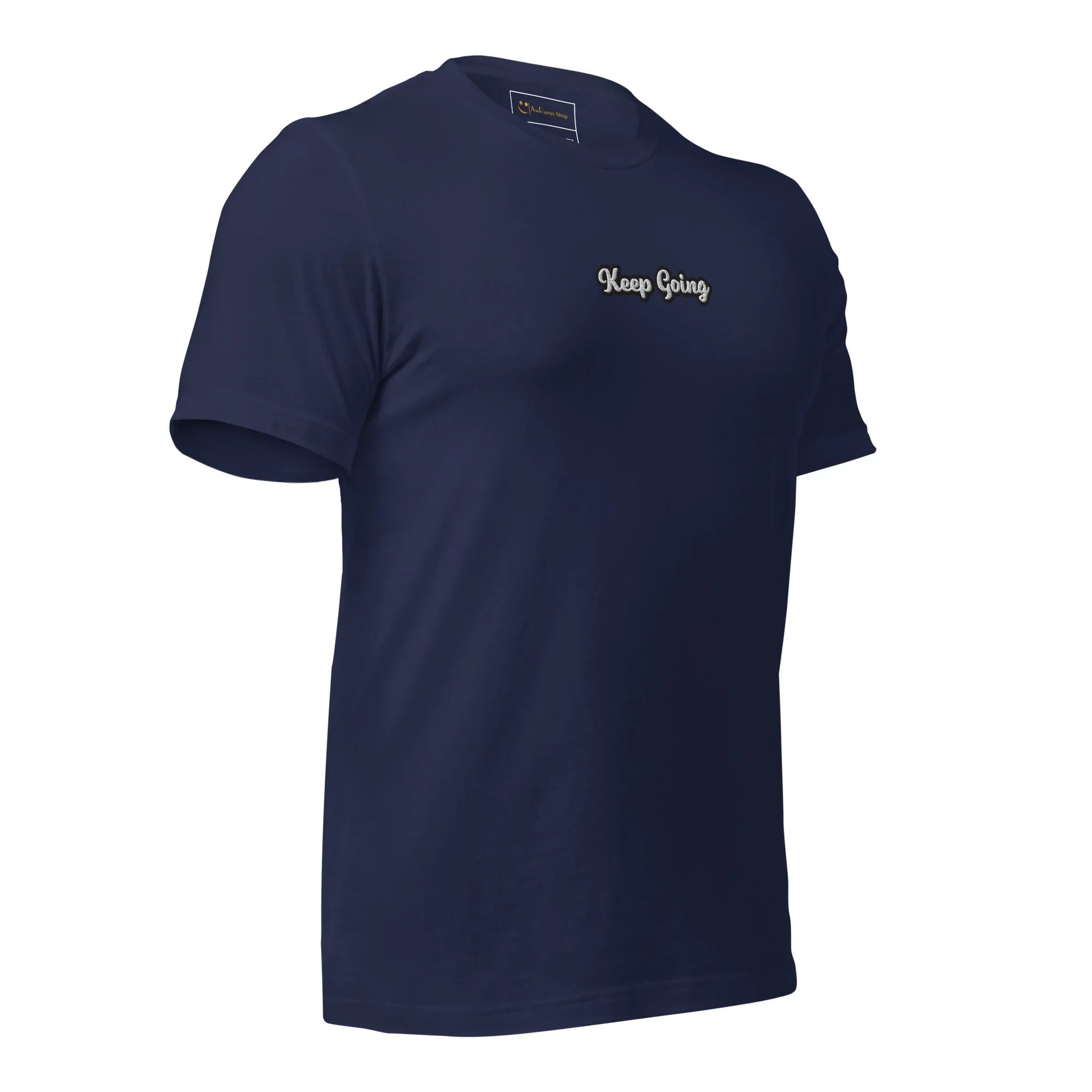 Unisex | Keep Going T-Shirt t-shirt AwRans Clothing unisex-staple-t-shirt-navy-right-front-6749e0f3cf324