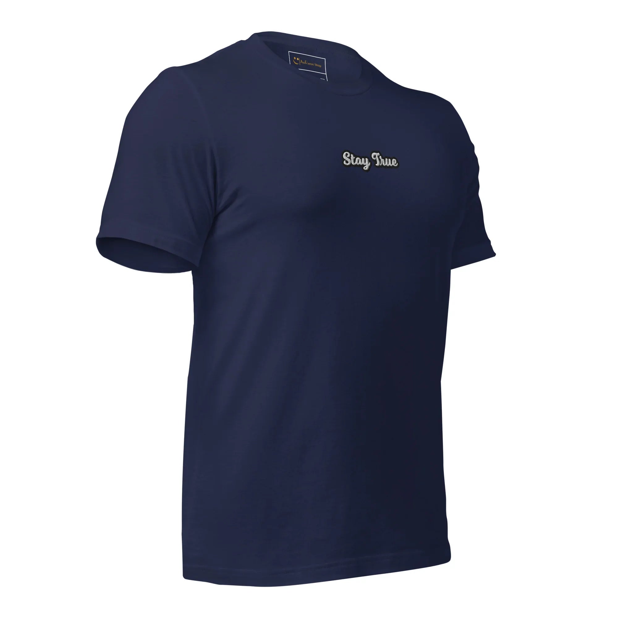 Unisex | Stay True T-Shirt t-shirt AwRans Clothing unisex-staple-t-shirt-navy-right-front-6749f5733cd87