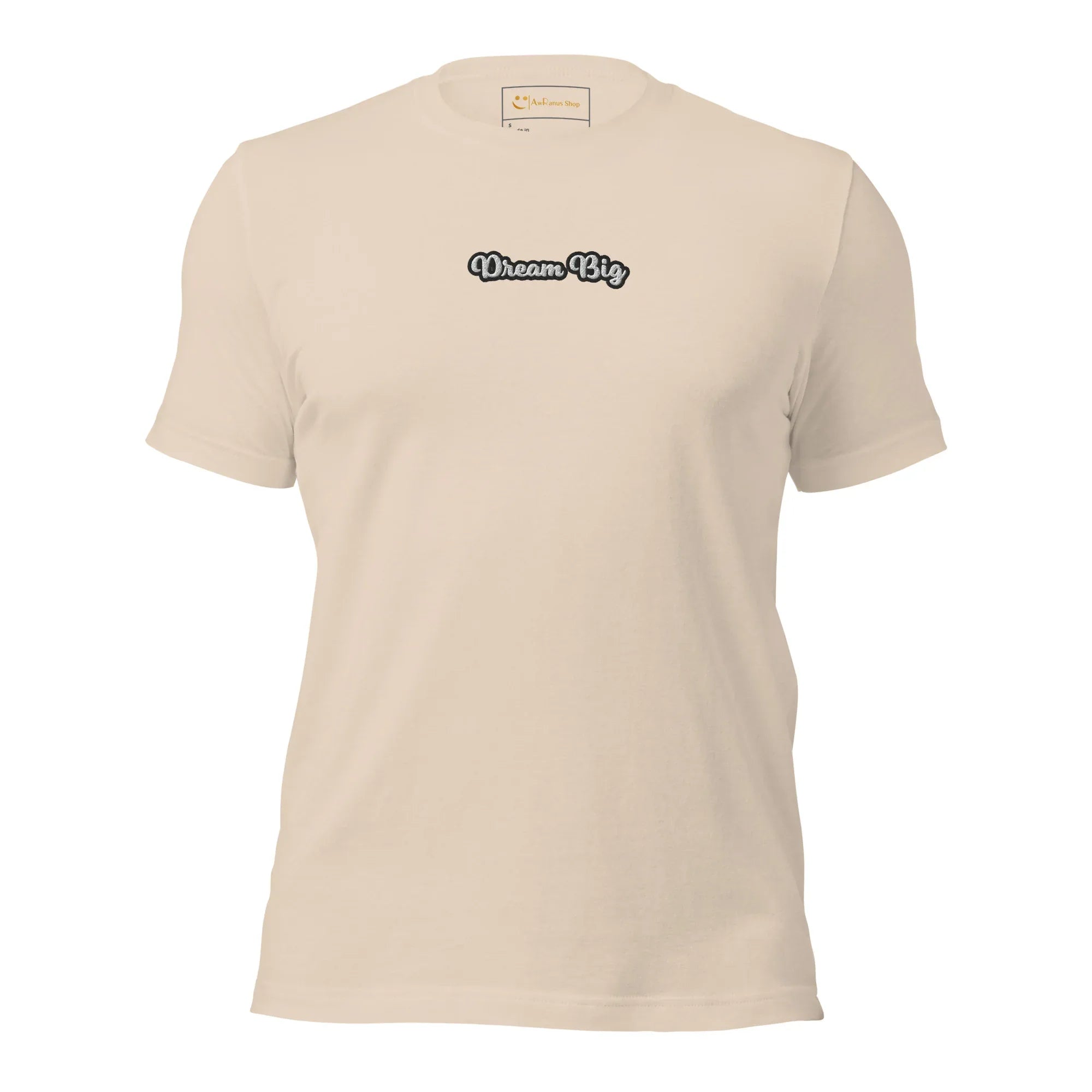 Unisex | Dream Big T-Shirt t-shirt AwRans Clothing unisex-staple-t-shirt-soft-cream-front-6749f209a01d7