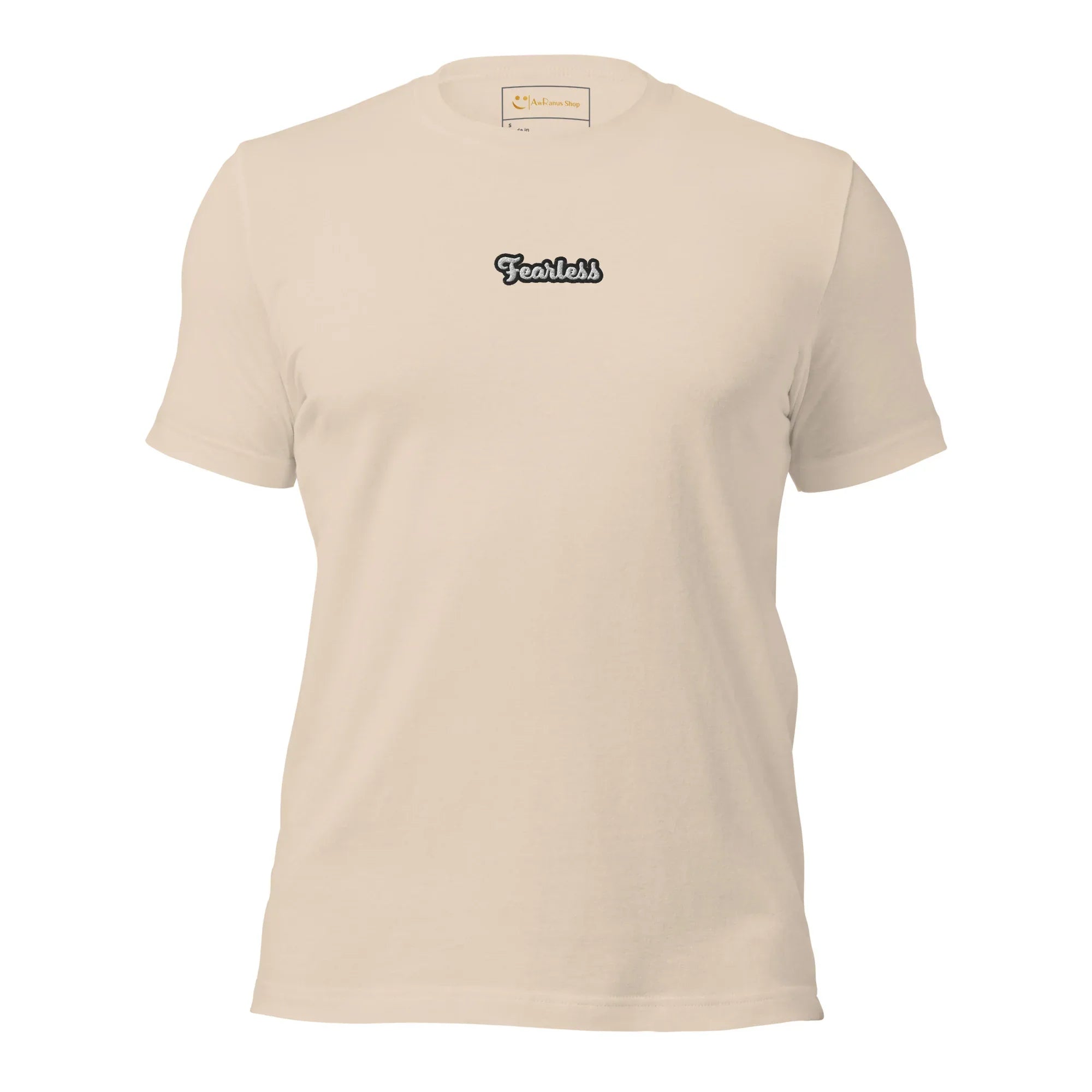 Unisex | Fearless T-Shirt t-shirt AwRans Clothing unisex-staple-t-shirt-soft-cream-front-674b7182adbe4