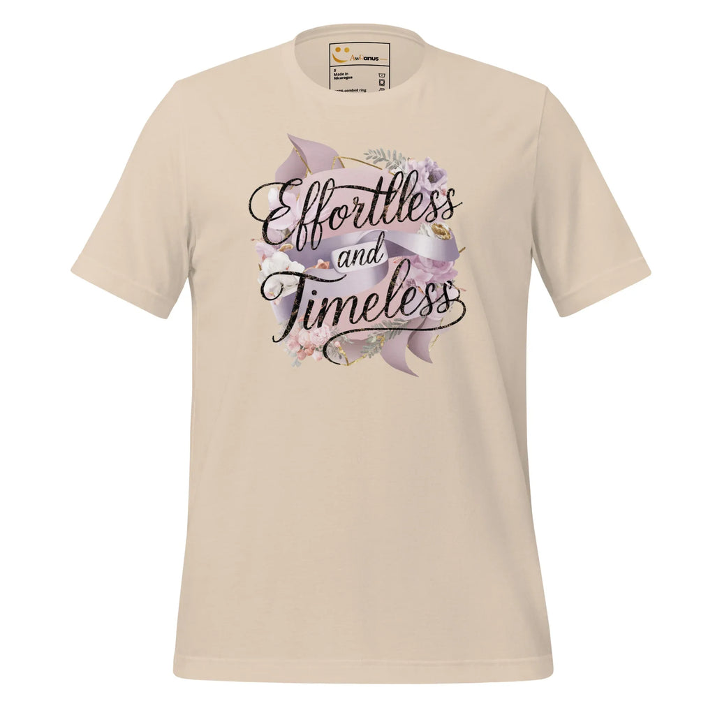 Women's T-Shirt | Effortless And Timeless Women's t-shirt AwRans Clothing unisex-staple-t-shirt-soft-cream-front-679a43e3bd067