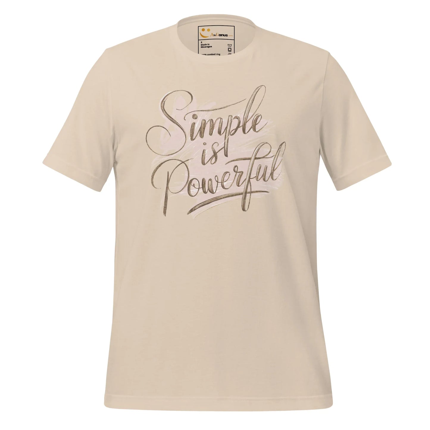 Women's T-Shirt | Simple Is Powerful - AwRans Clothing