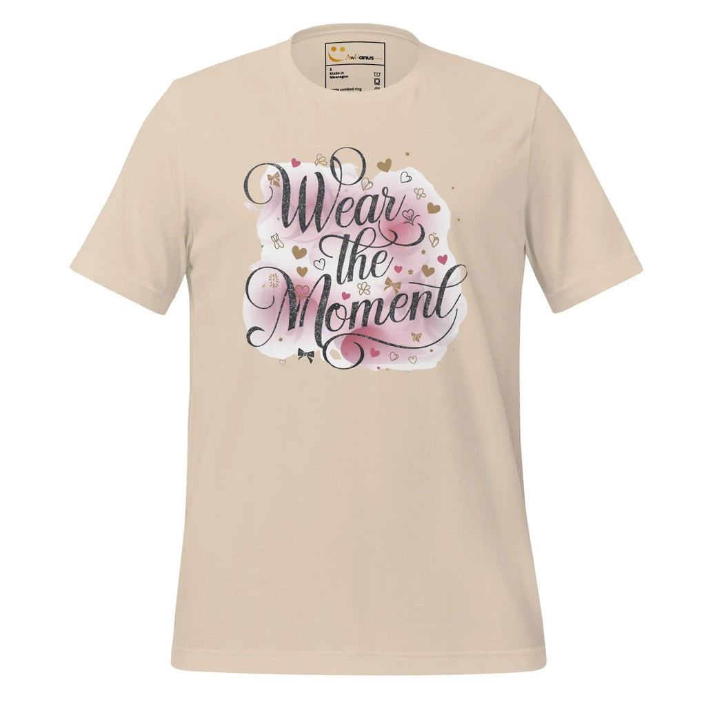 Women's T-Shirt | Wear The Moment Women's t-shirt AwRans Clothing unisex-staple-t-shirt-soft-cream-front-679a47838779d