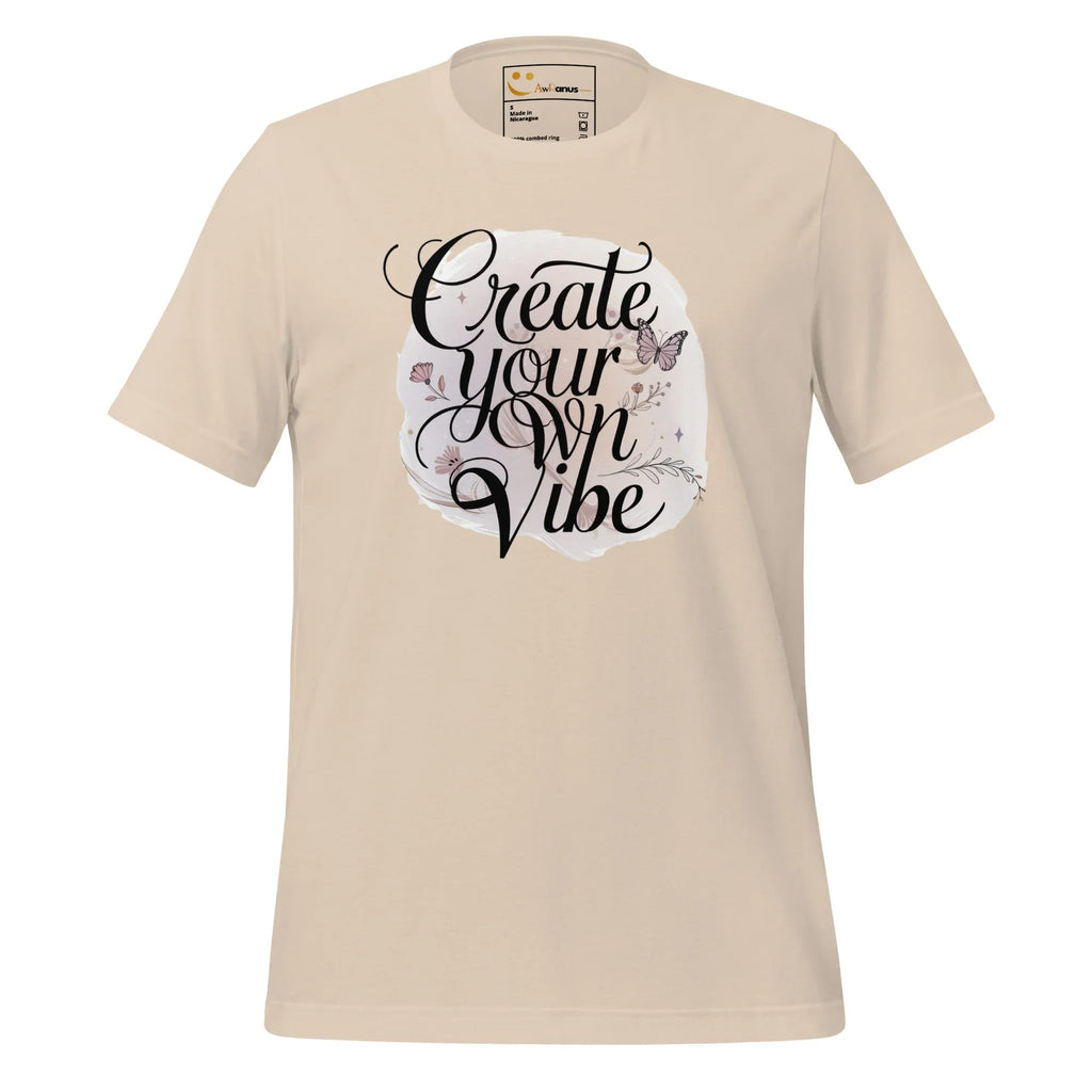 Women's T-Shirt | Create Your Own Vibe Women's t-shirt AwRans Clothing unisex-staple-t-shirt-soft-cream-front-679bc03b1eed7