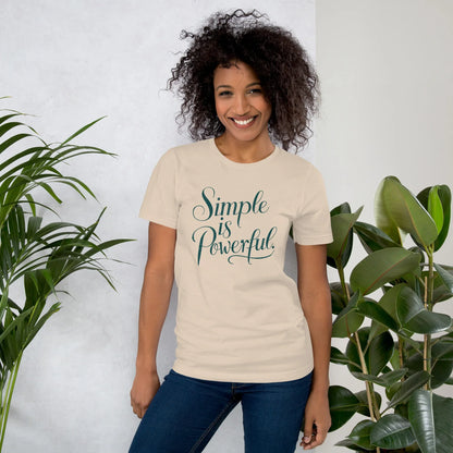Women's T-Shirt | Simple Is Powerful - AwRans Clothing