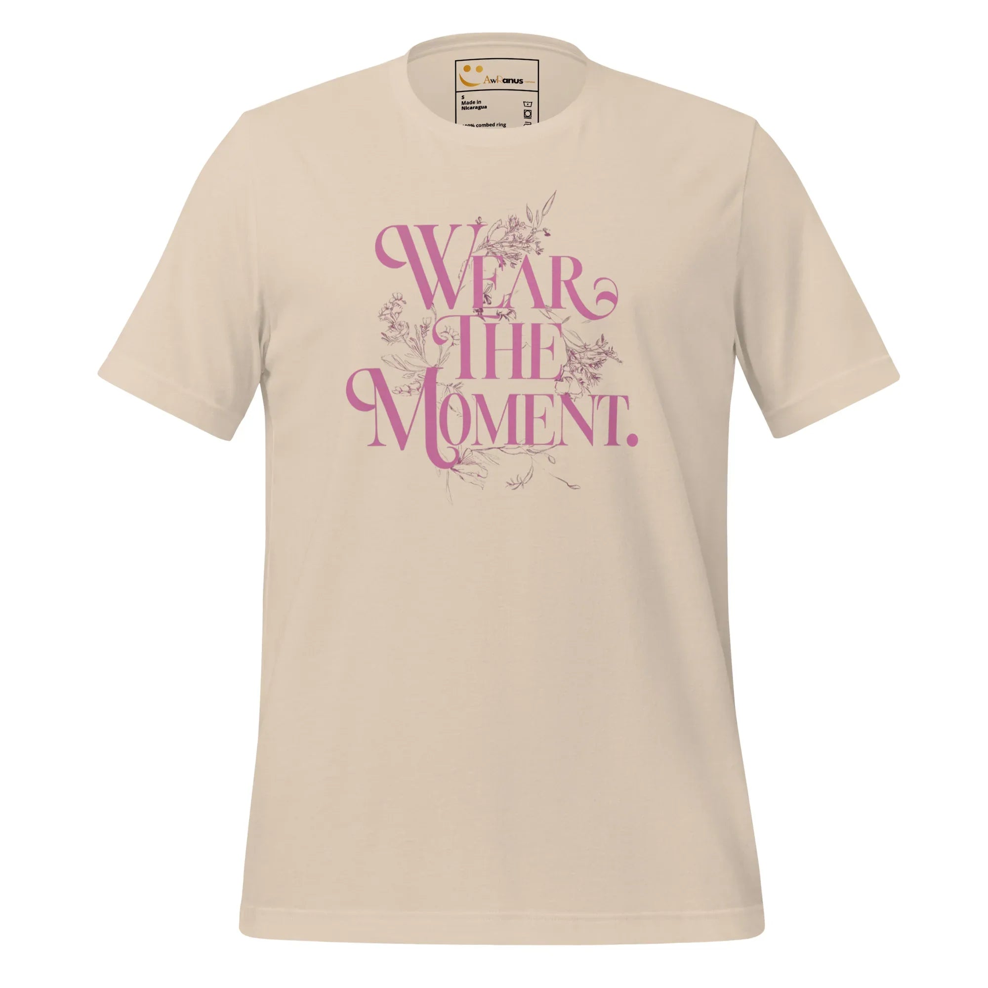 Women's T-Shirt | Wear The Moment Women's t-shirt AwRans Clothing unisex-staple-t-shirt-soft-cream-front-679bddbda1173