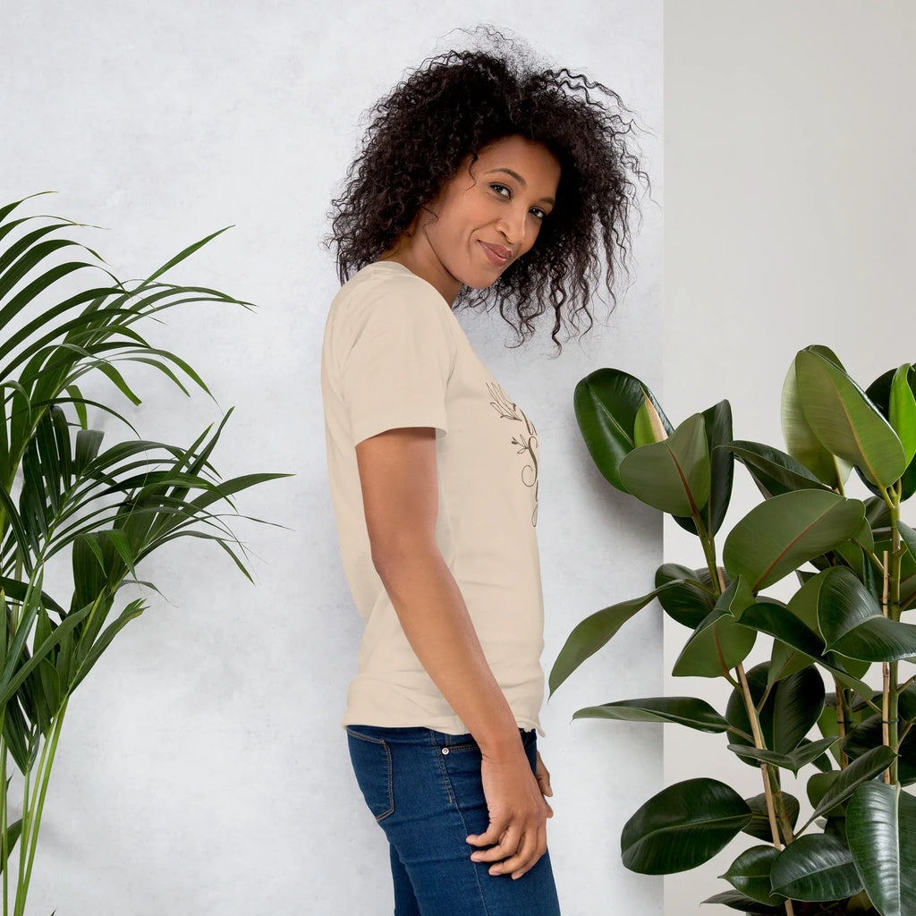 Women's T-Shirt | Stay True,Stay You. Women's t-shirt AwRans Clothing unisex-staple-t-shirt-soft-cream-right-679bbce2a80d2