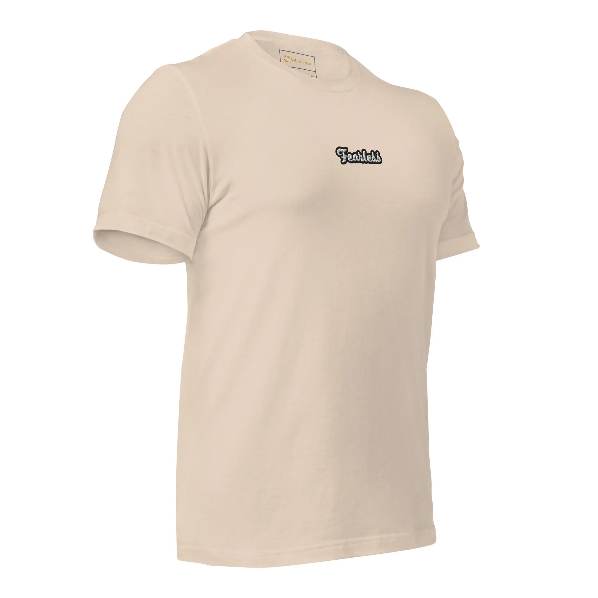 Unisex | Fearless T-Shirt t-shirt AwRans Clothing unisex-staple-t-shirt-soft-cream-right-front-674b7182d72e2