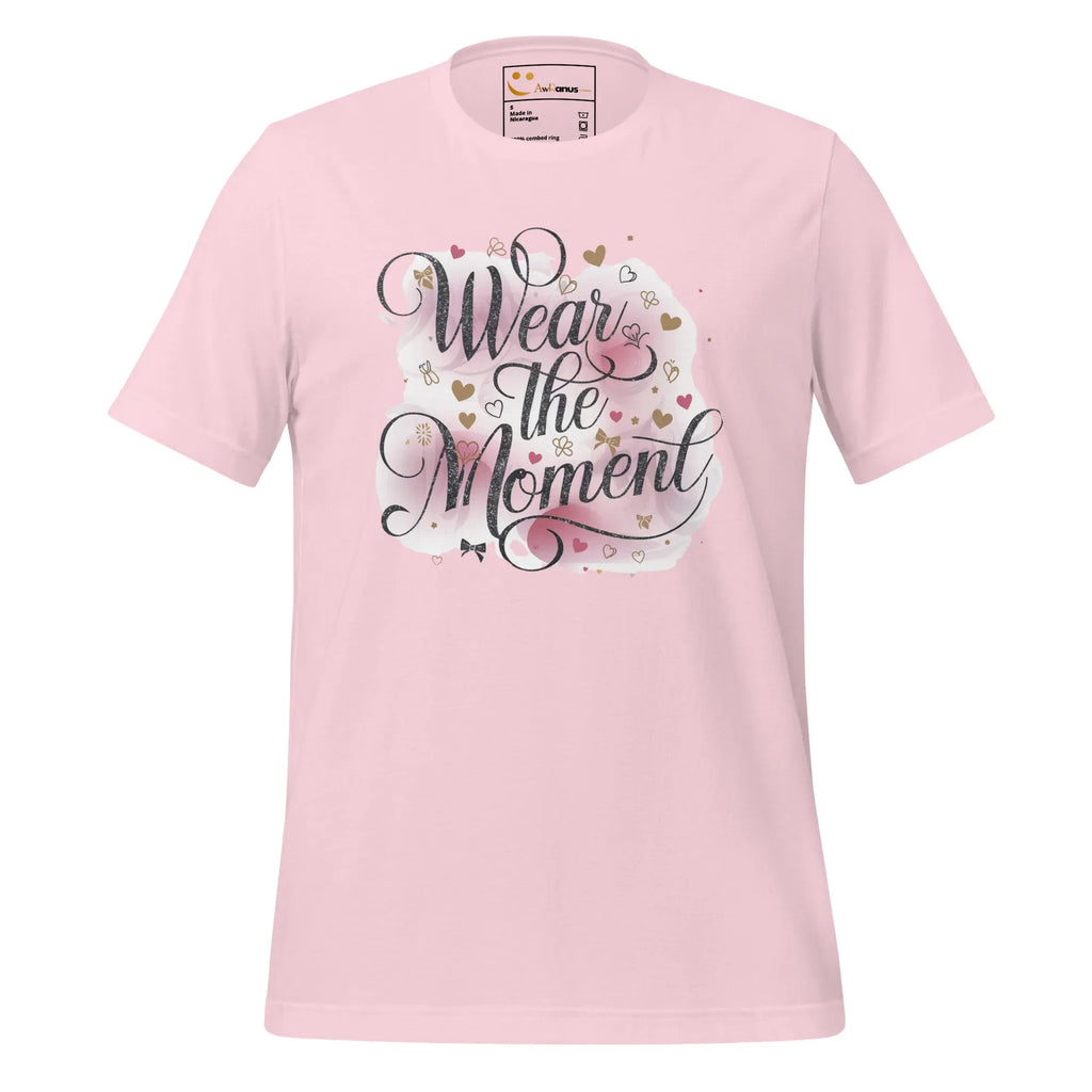Women's T-Shirt | Wear The Moment Women's t-shirt AwRans Clothing unisex-staple-t-shirt-soft-pink-front-679a4783aaefc