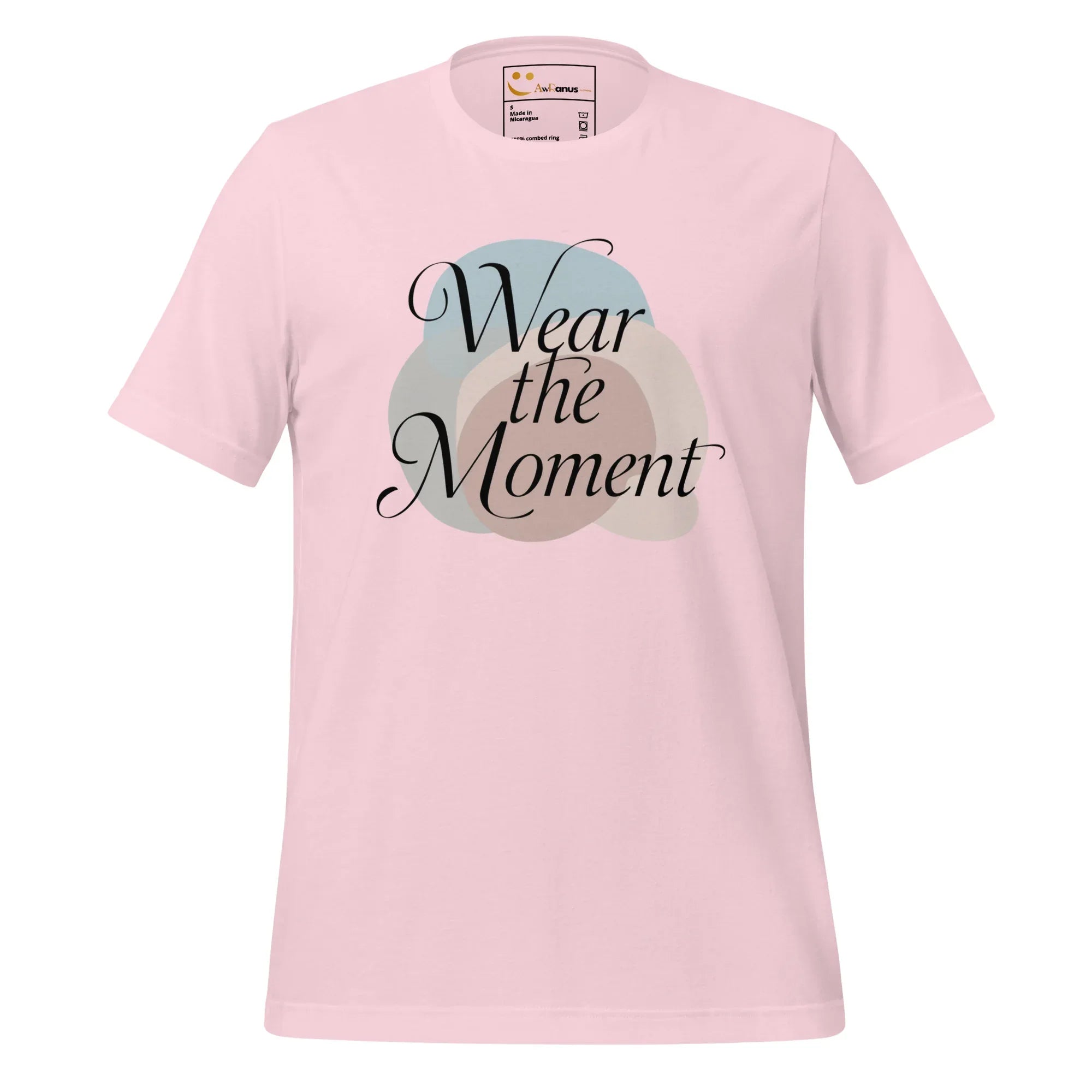 Women's T-Shirt | Wear The Moment Women's t-shirt AwRans Clothing unisex-staple-t-shirt-soft-pink-front-679a4909f23a8