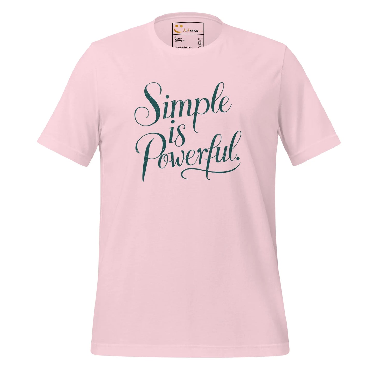 Women's T-Shirt | Simple Is Powerful - AwRans Clothing