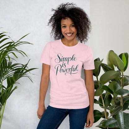 Women's T-Shirt | Simple Is Powerful - AwRans Clothing
