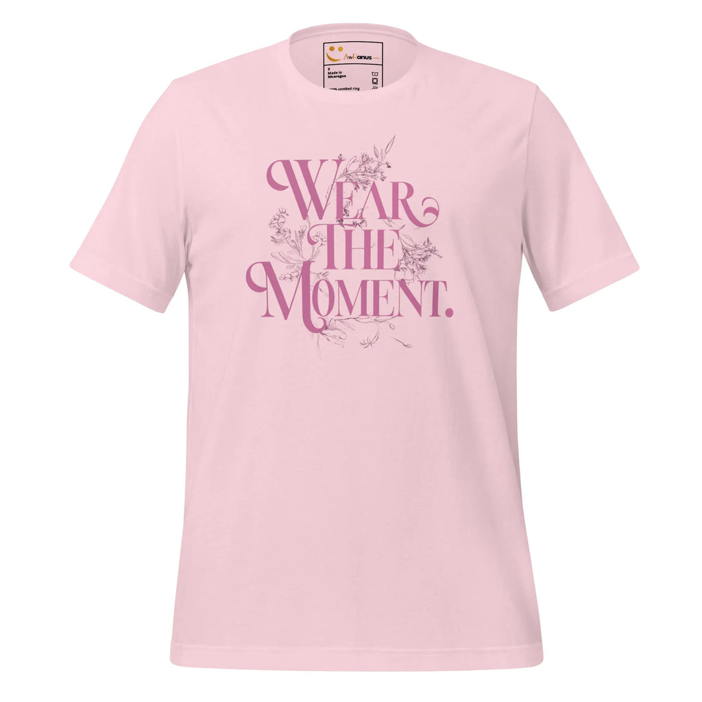Women's T-Shirt | Wear The Moment Women's t-shirt AwRans Clothing unisex-staple-t-shirt-soft-pink-front-679bddbdc3804