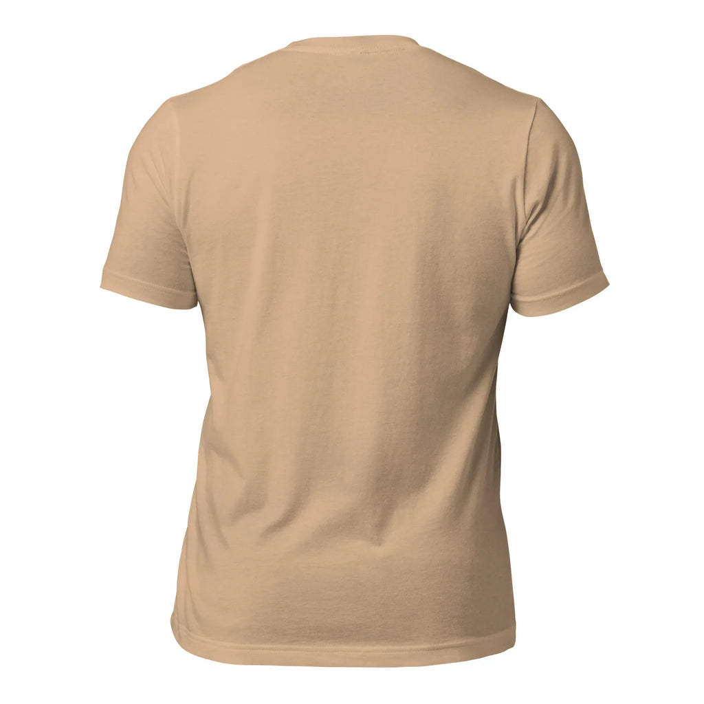 Unisex | Radiate Love T-Shirt t-shirt AwRans Clothing unisex-staple-t-shirt-tan-back-6749de2465352